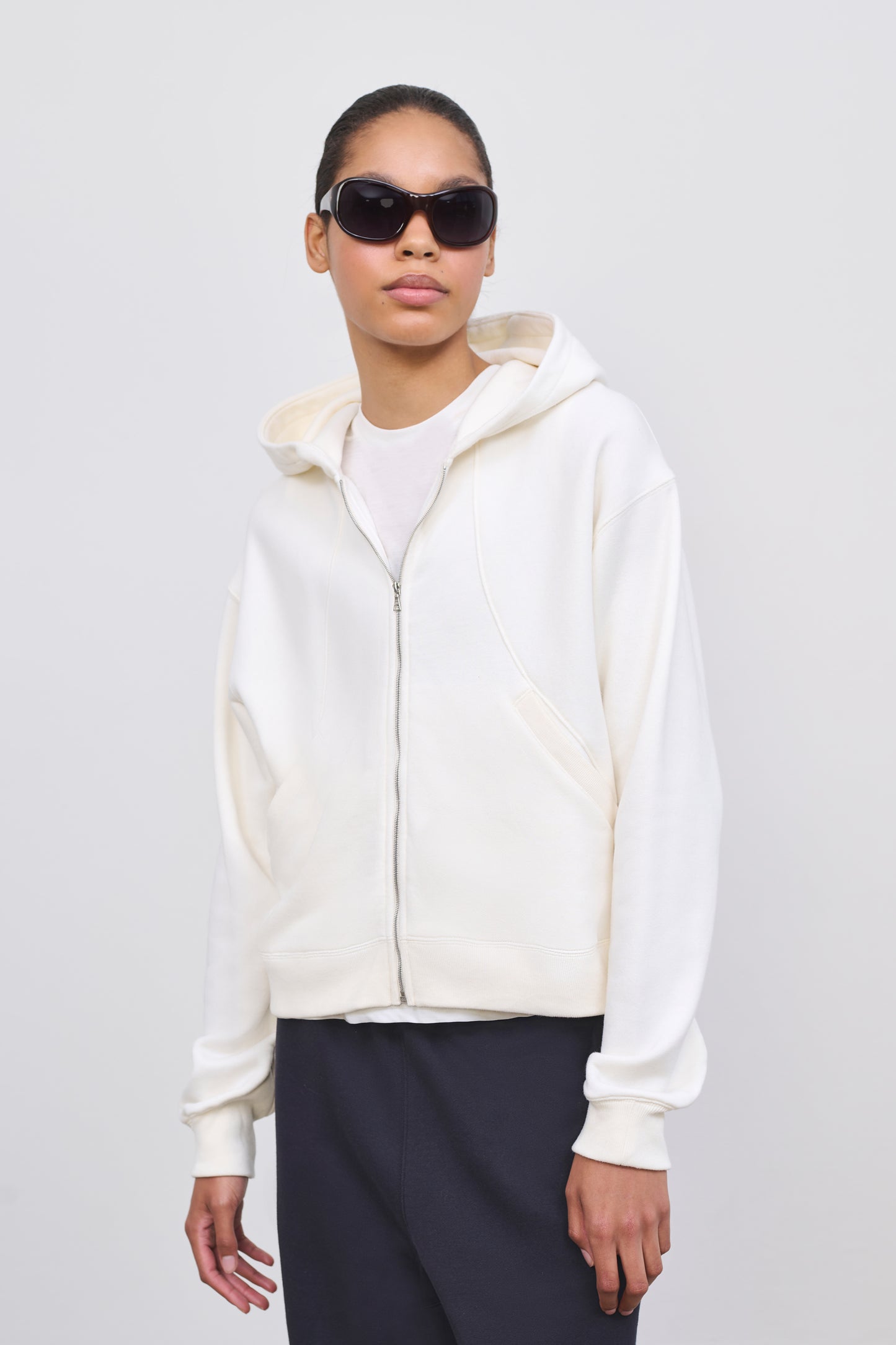 Literary Sport | Alice Womens Zip-Up Hoodie - Natural