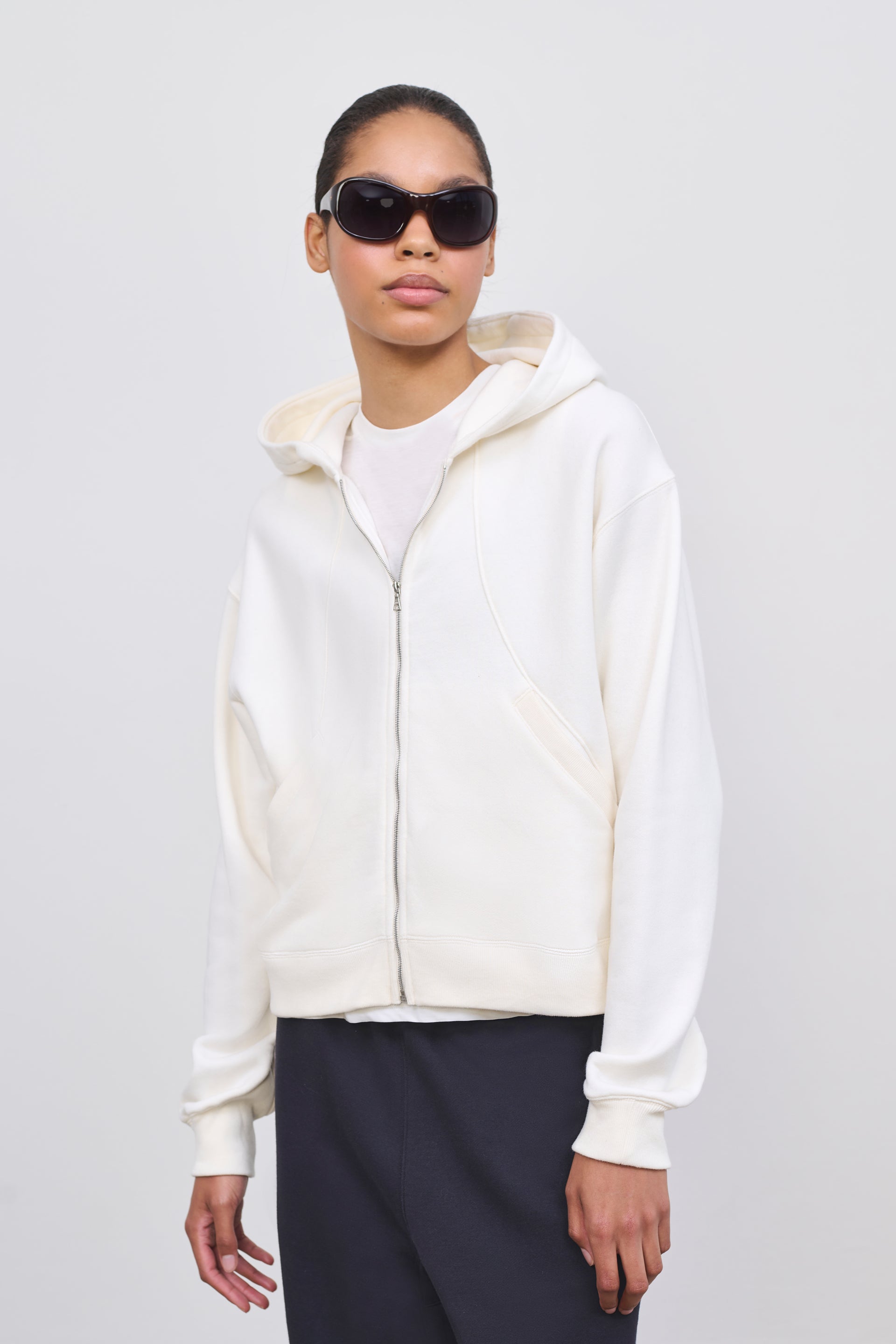 Literary Sport | Alice Womens Zip-Up Hoodie - Natural