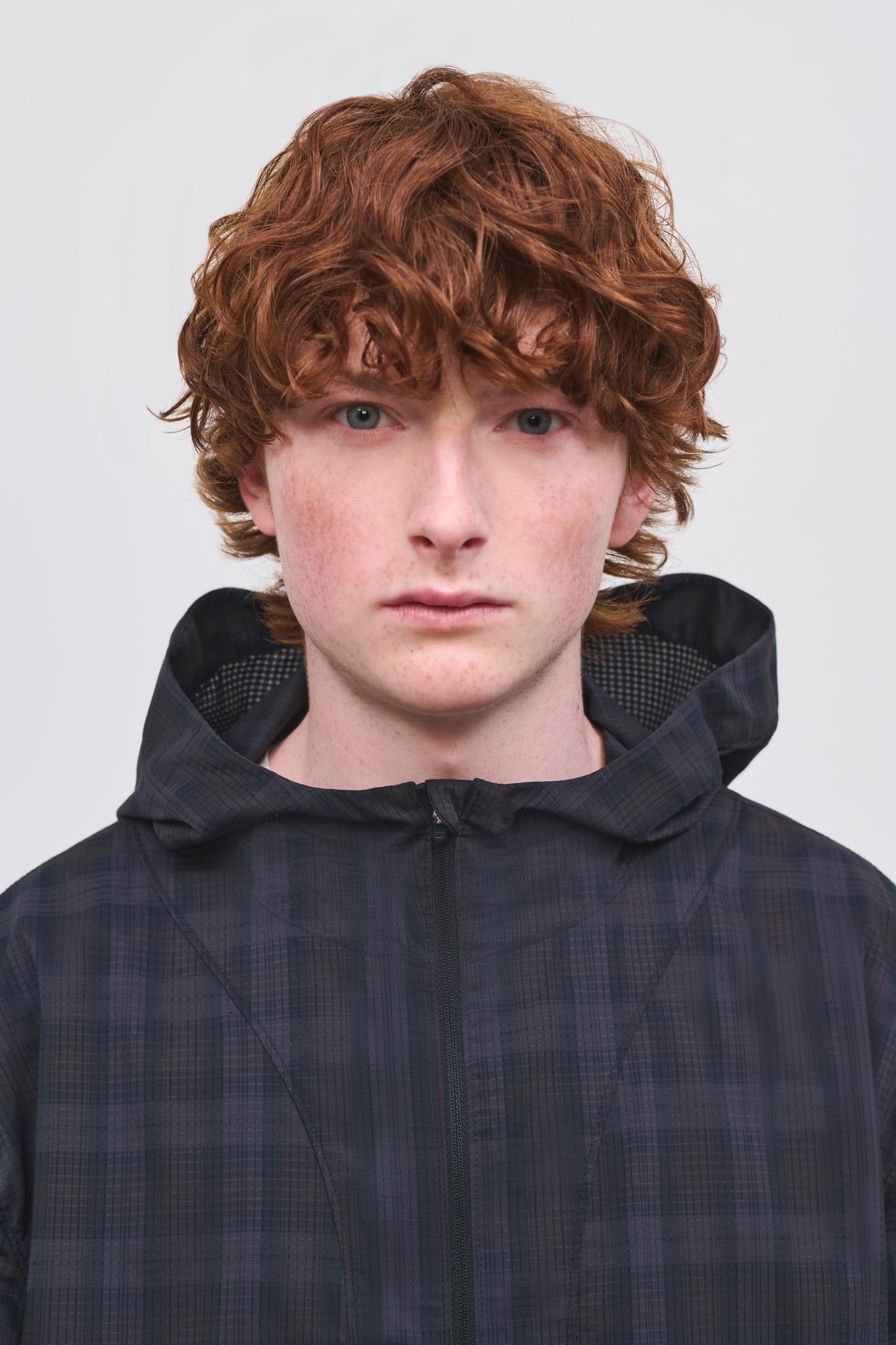 Literary Sport | Men's Packable Running Jacket - Ashbery Jacket in Brown Blackwatch Tartan