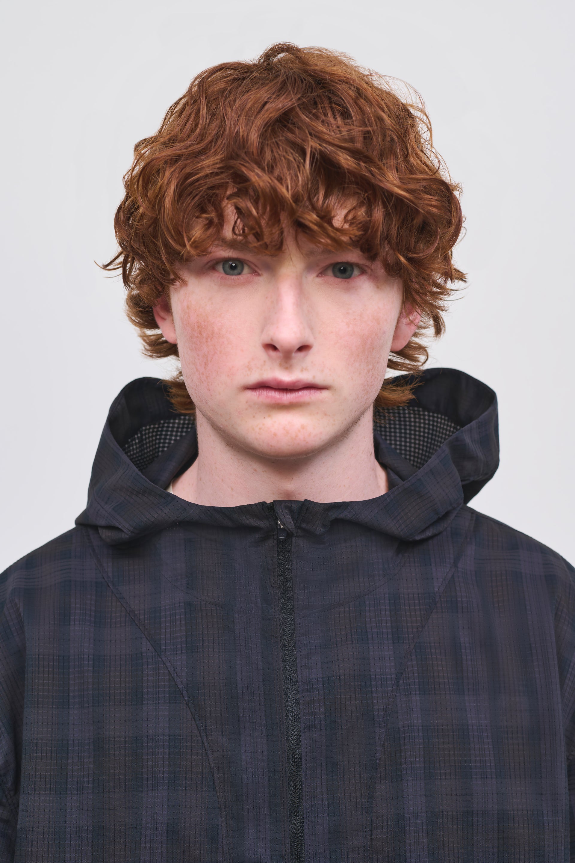 Literary Sport | Men's Packable Running Jacket - Ashbery Jacket in Brown Blackwatch Tartan