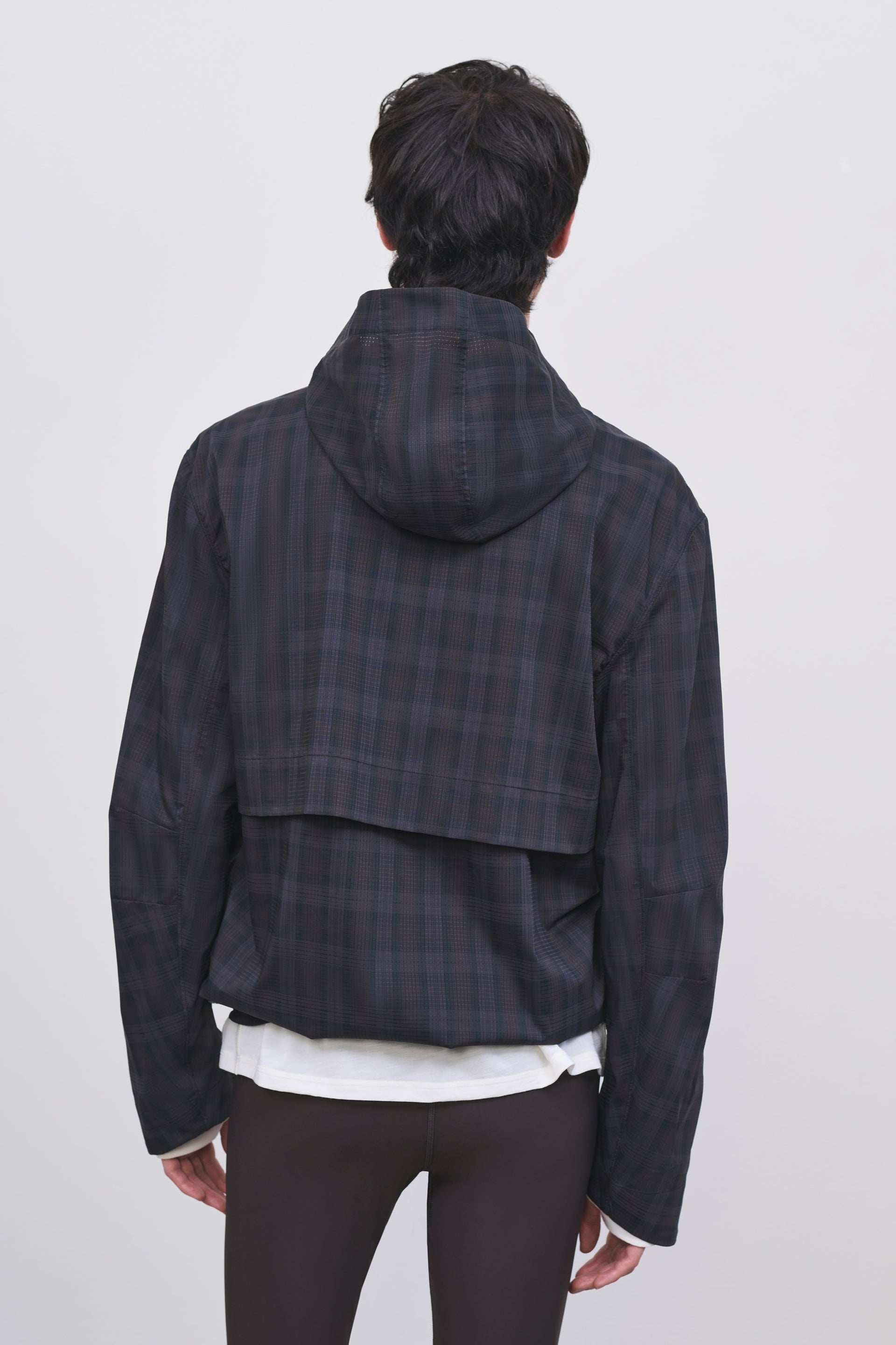 Literary Sport | Men's Packable Running Jacket - Ashbery Jacket in Brown Blackwatch Tartan