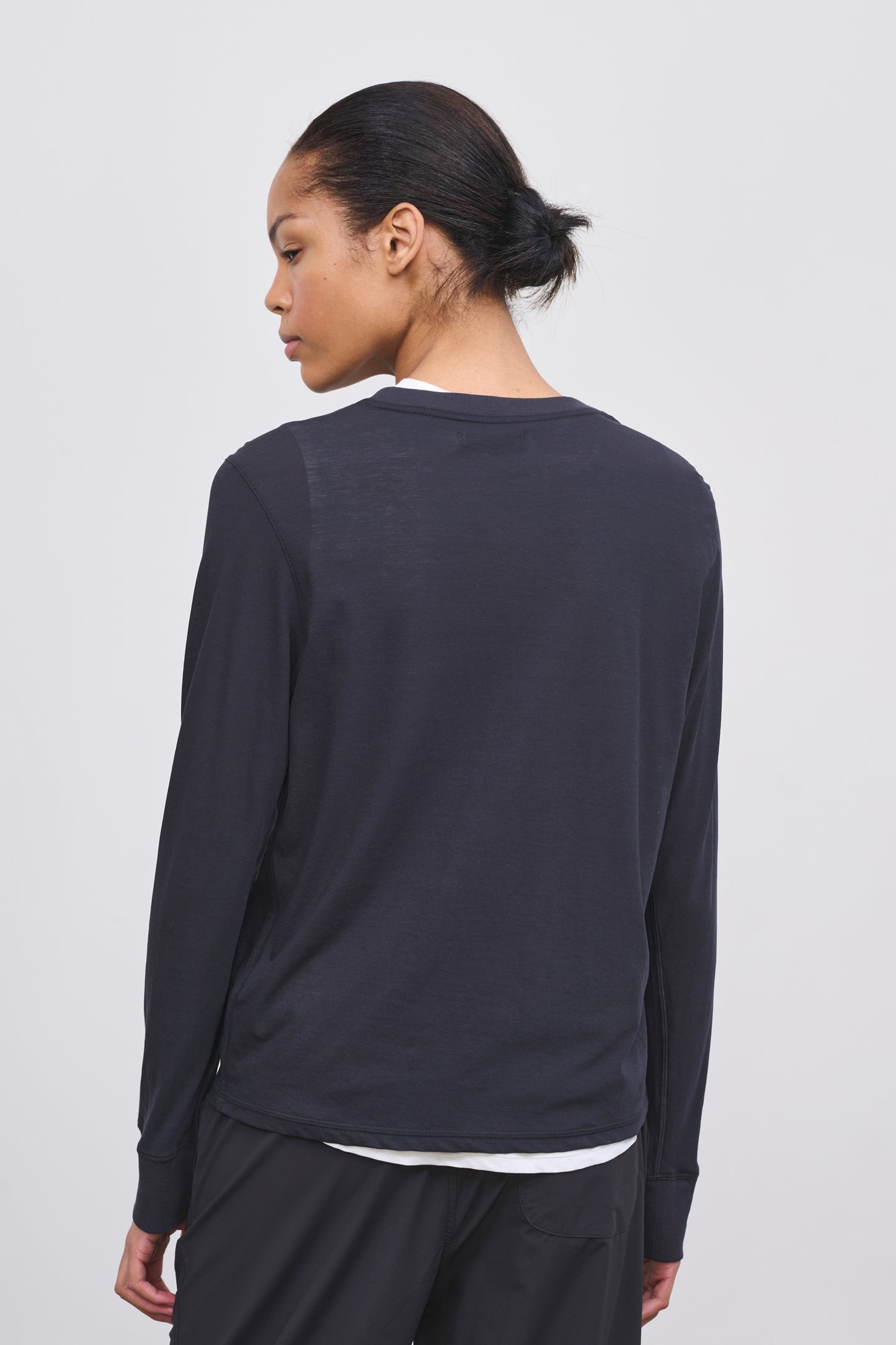 Literary Sport | Women's Oversized Long Sleeve T-Shirt - Butler Long Sleeve Shirt in Black