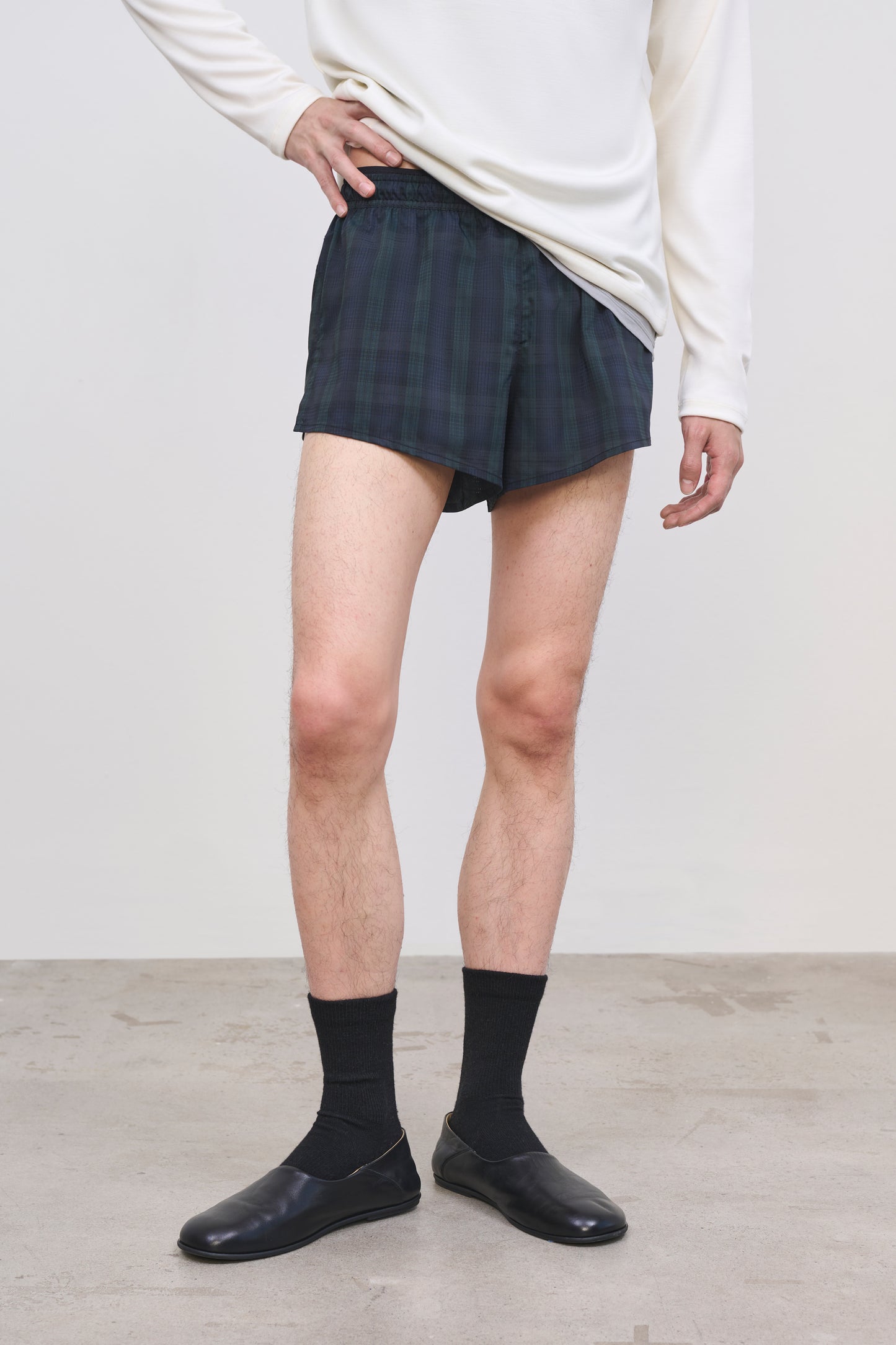 Literary Sport | Men's Running Short 3" with Liner - Morrison Short in Green Blackwatch Tartan