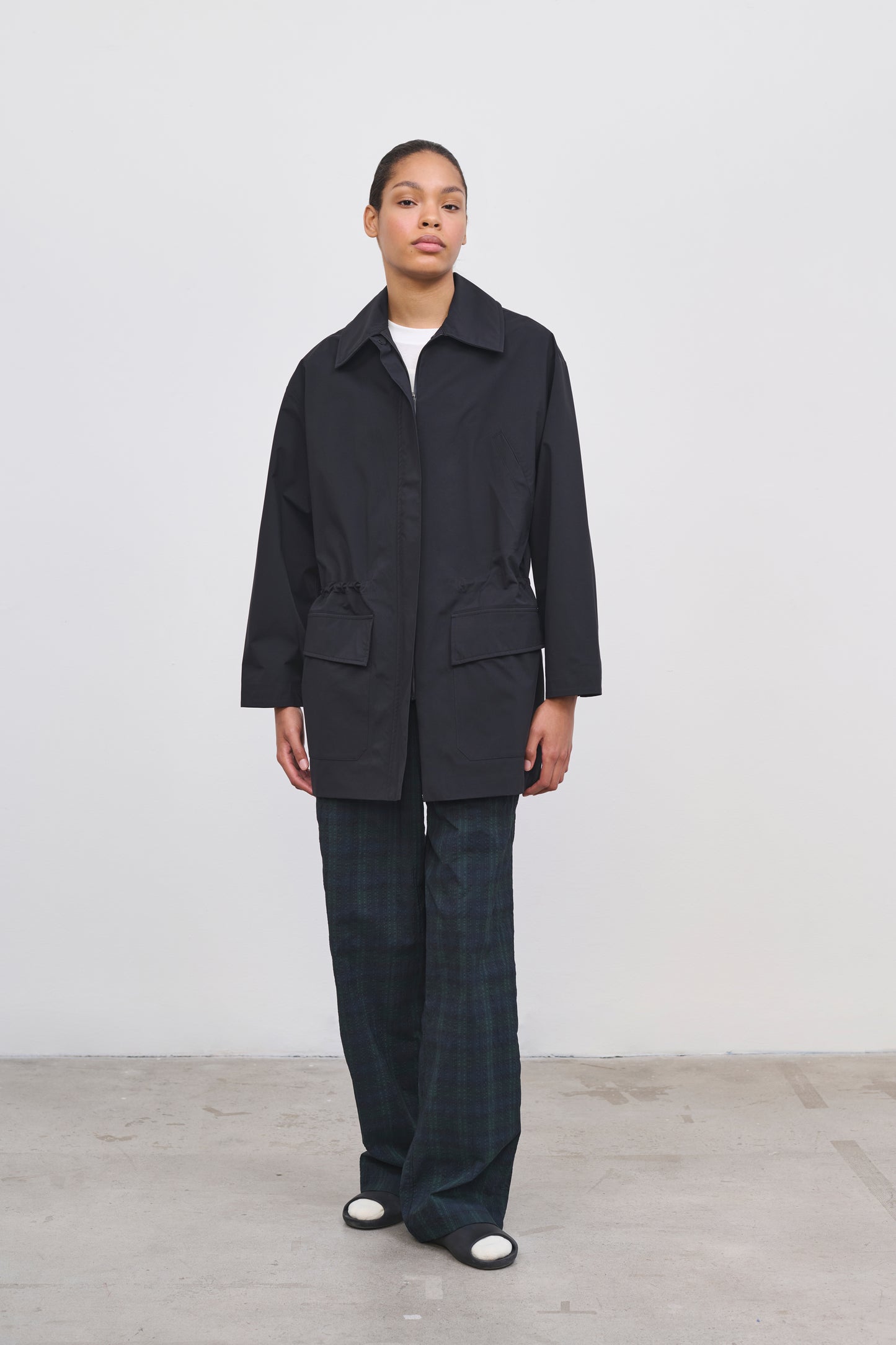 Literary Sport | Women's Black Barn Coat - Eleanor Barn Coat in Pertex