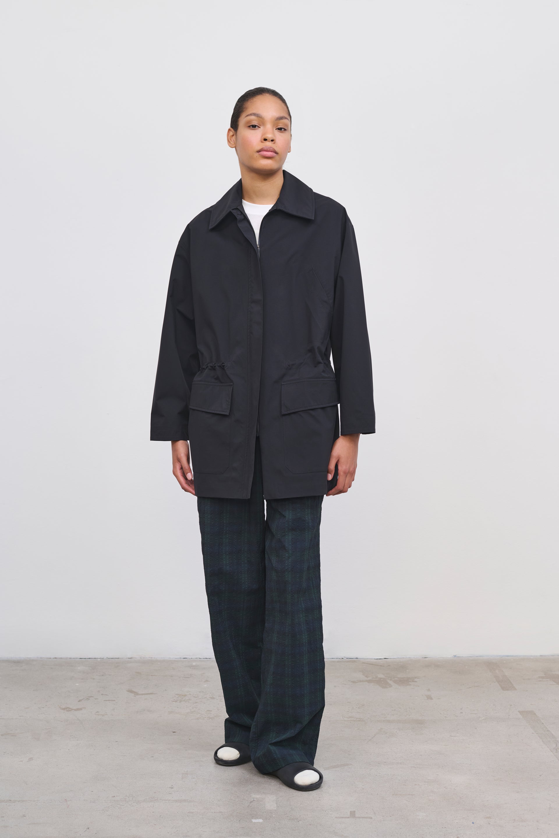 Literary Sport | Women's Black Barn Coat - Eleanor Barn Coat in Pertex