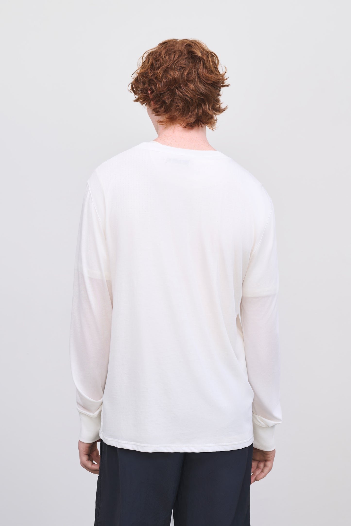 Literary Sport | Men's Oversized Long Sleeve T-Shirt - George Long Sleeve Shirt in White