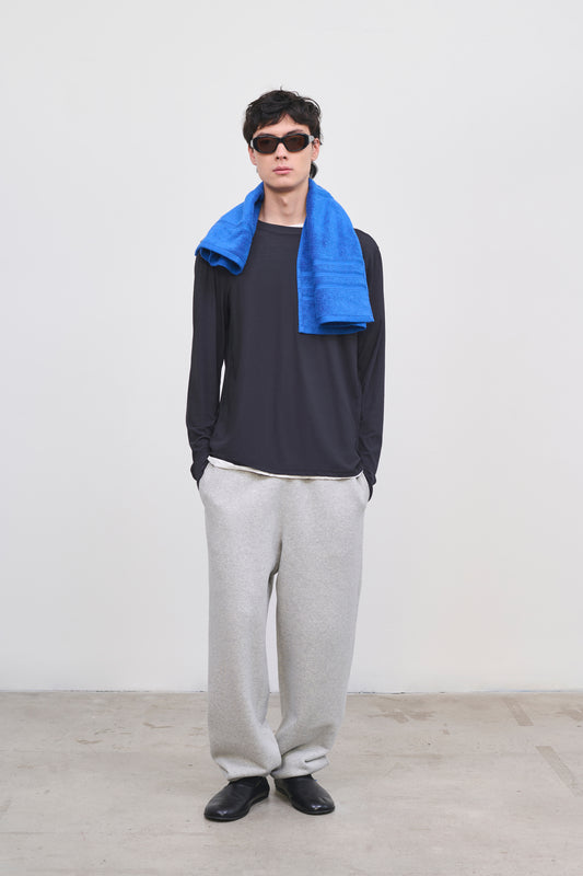 Literary Sport | Men's Oversized Long Sleeve T-Shirt - George Long Sleeve Shirt in Washed Black