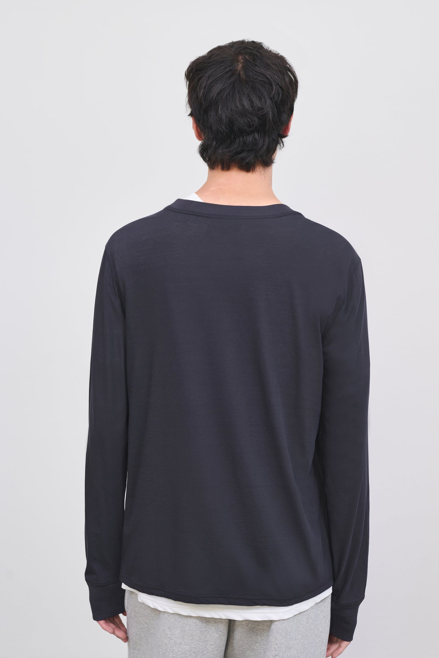 Literary Sport | Men's Oversized Long Sleeve T-Shirt - George Long Sleeve Shirt in Washed Black