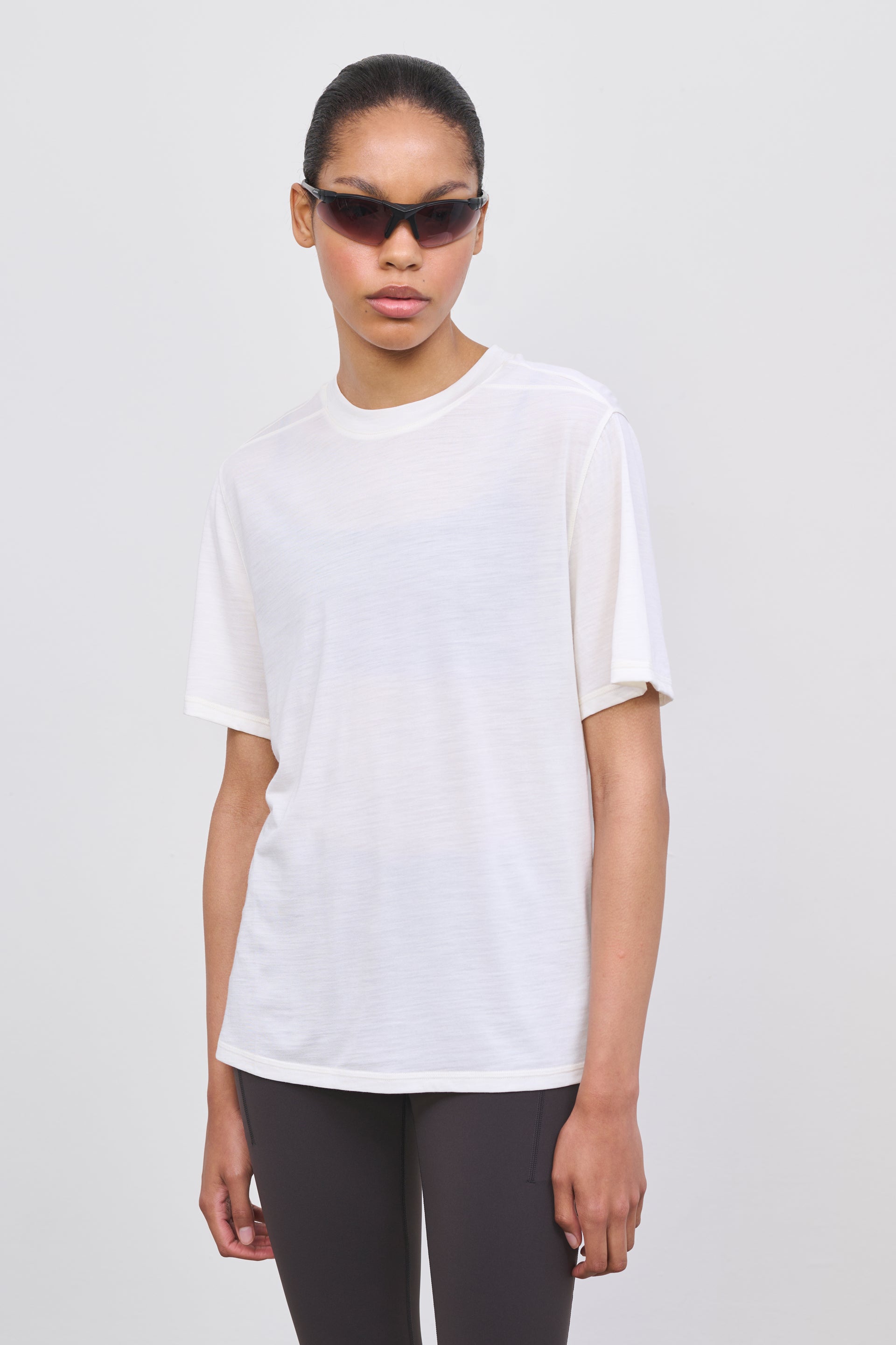 Literary Sport - Womens Harper Oversized Running T-Shirt - White