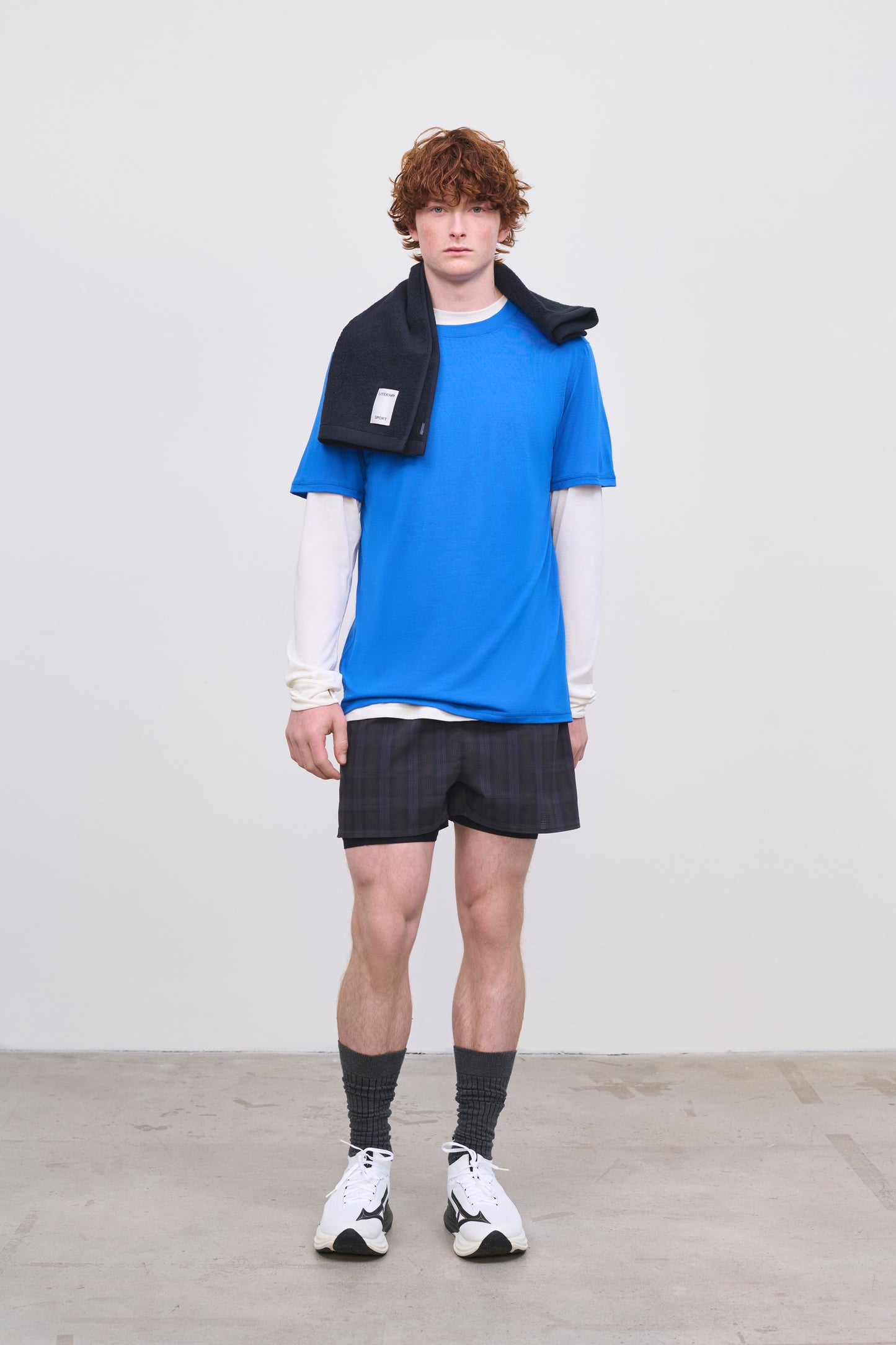 Literary Sport | James Mens Running T-Shirt - Lapis