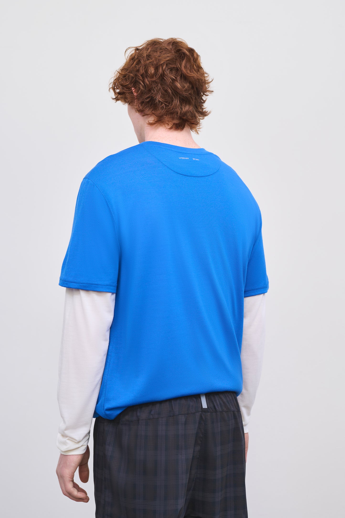 Literary Sport | James Mens Running T-Shirt - Lapis