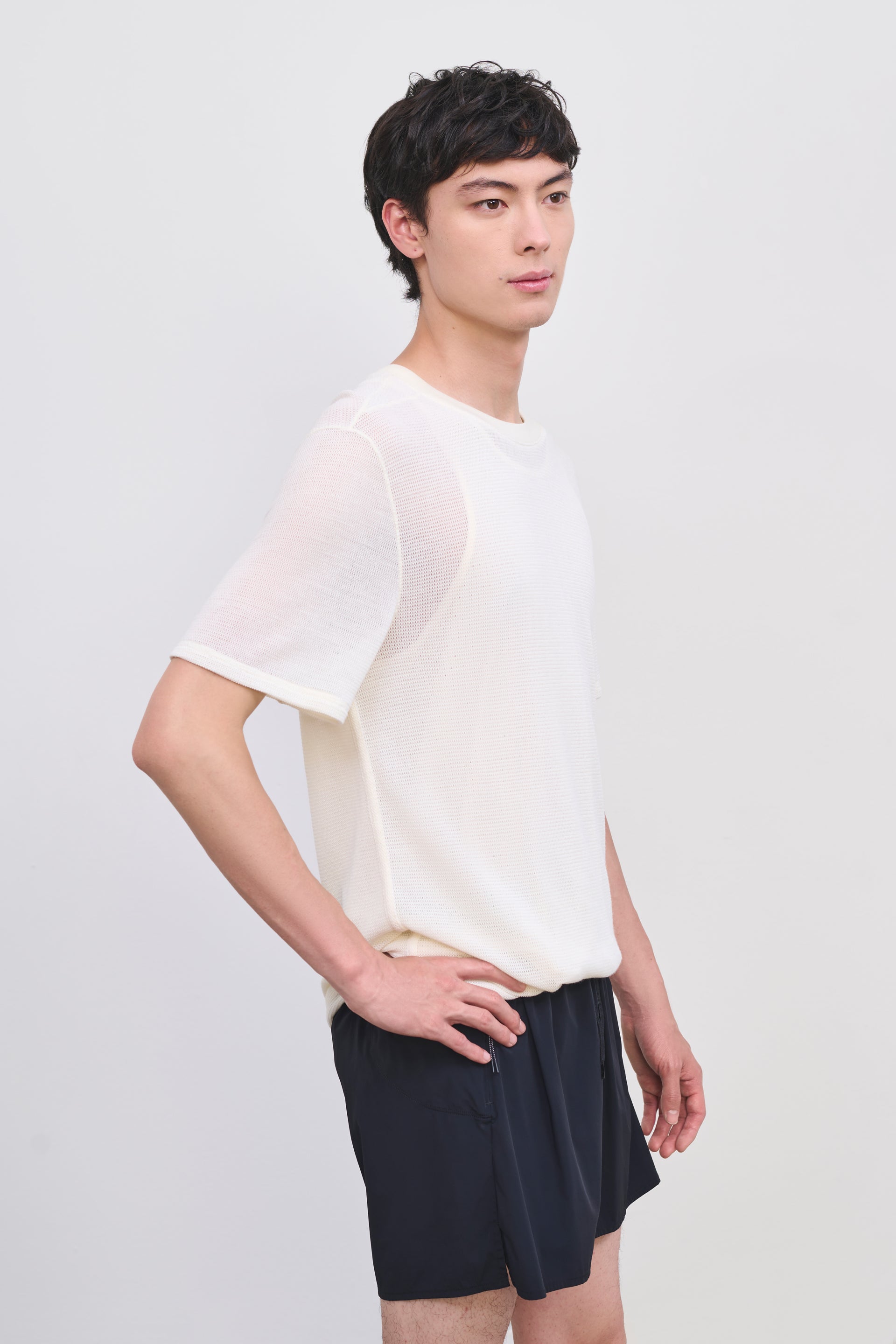Literary Sport | Men's Running T-Shirt in Merino Mesh - James T-Shirt in Natural