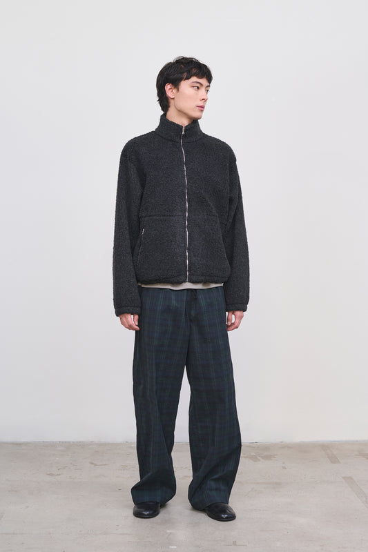 Literary Sport | Men's Full-Zip Wooly Fleece Jacket - Jean Fleece in Charcoal
