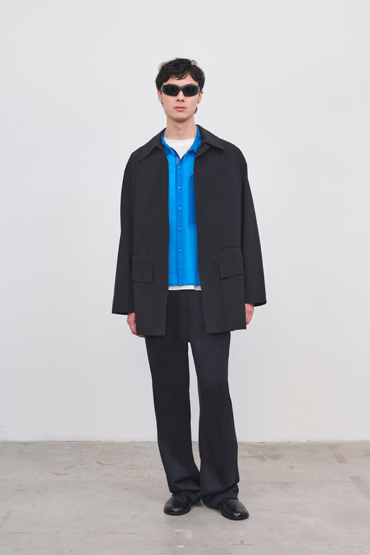 Literary Sport | Men's Black Barn Coat in Pertex - Jones Coat in Black