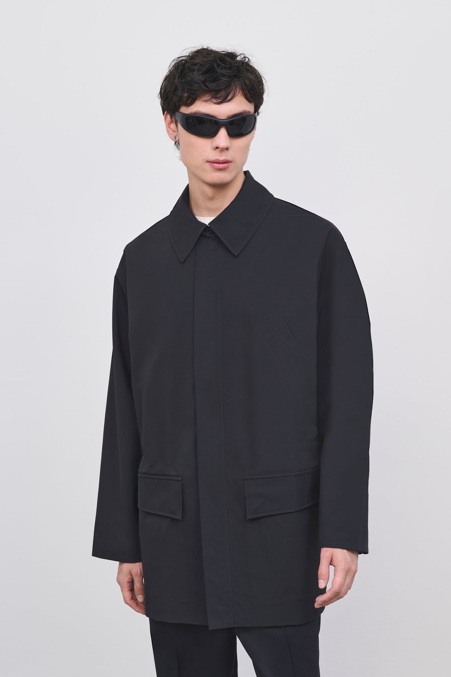 Literary Sport | Men's Black Barn Coat in Pertex - Jones Coat in Black