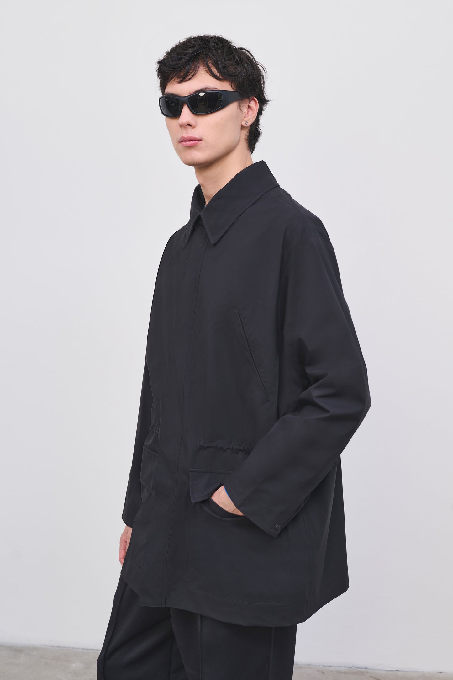 Literary Sport | Men's Black Barn Coat in Pertex - Jones Coat in Black