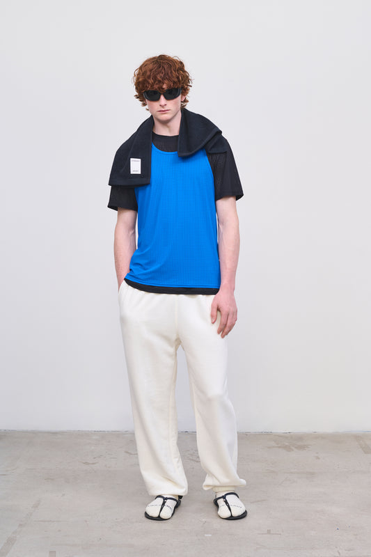 Literary Sport | Jude Mens Perforated Running Tank - Lapis