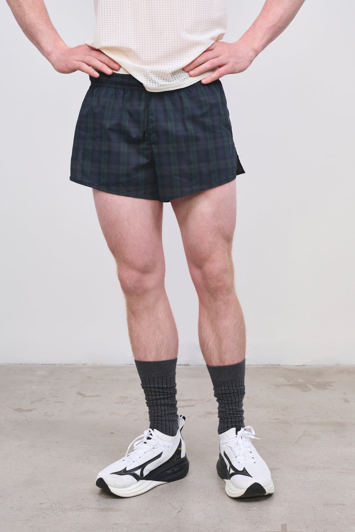 Literary Sport | Men's Running Short 3" with Liner - Morrison Short in Green Blackwatch Tartan