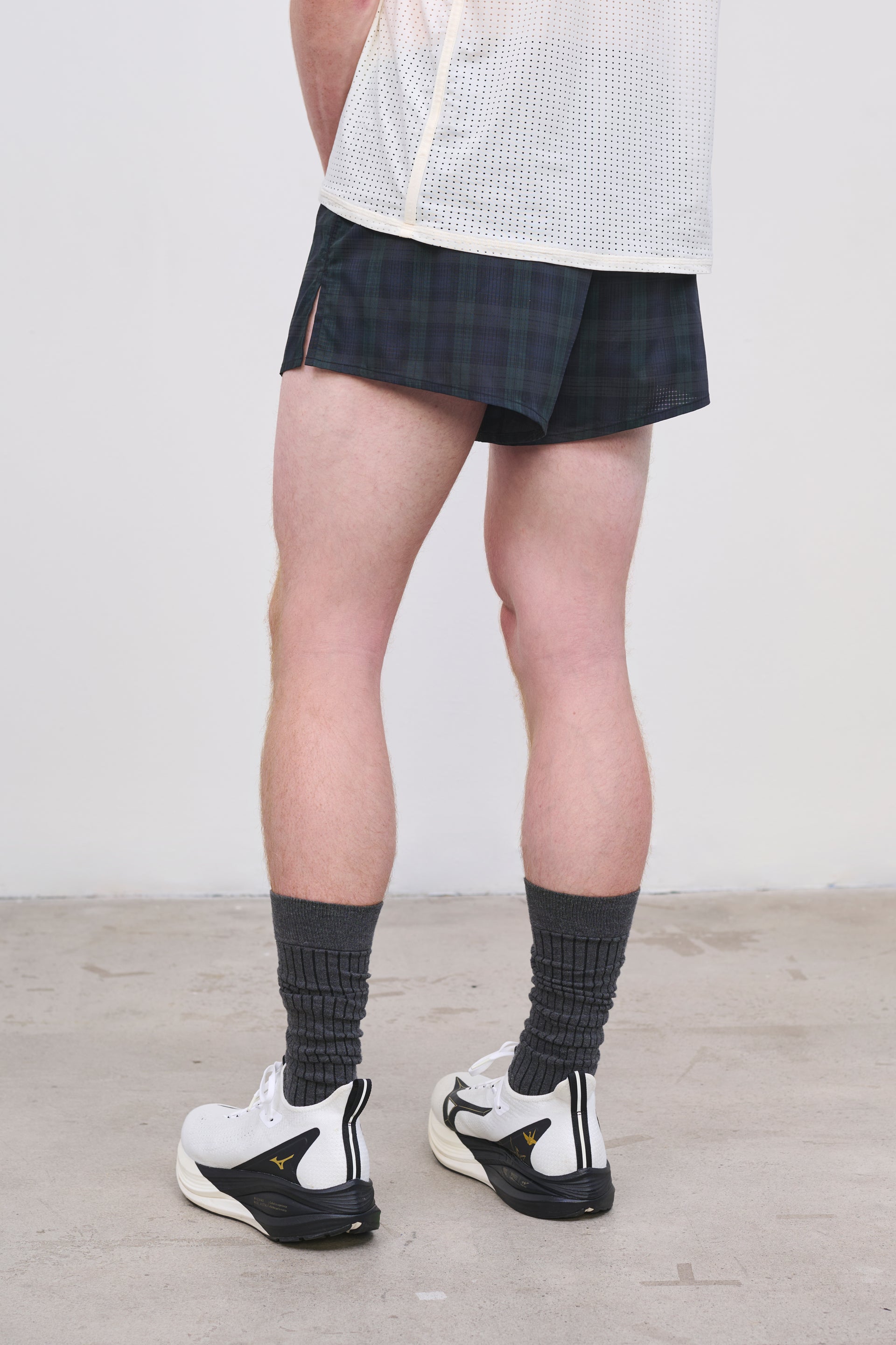 Literary Sport | Men's Running Short 3" with Liner - Morrison Short in Green Blackwatch Tartan