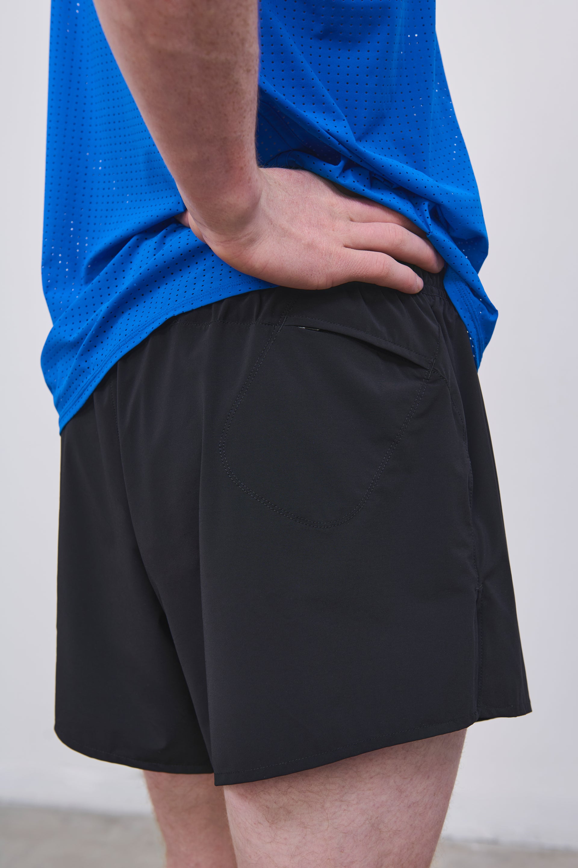 Literary Sport | Men's Running Short 5" with Liner - Morrison Short in Cordura in Black