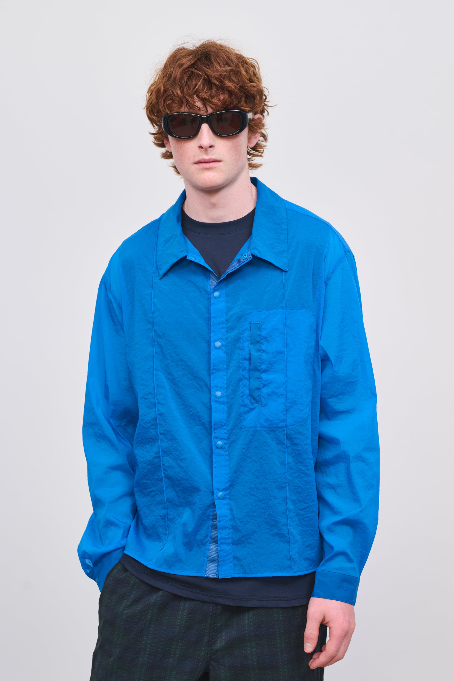 Literary Sport | Men's Button-Up Shirt - Lawrence Shirt in Lapis