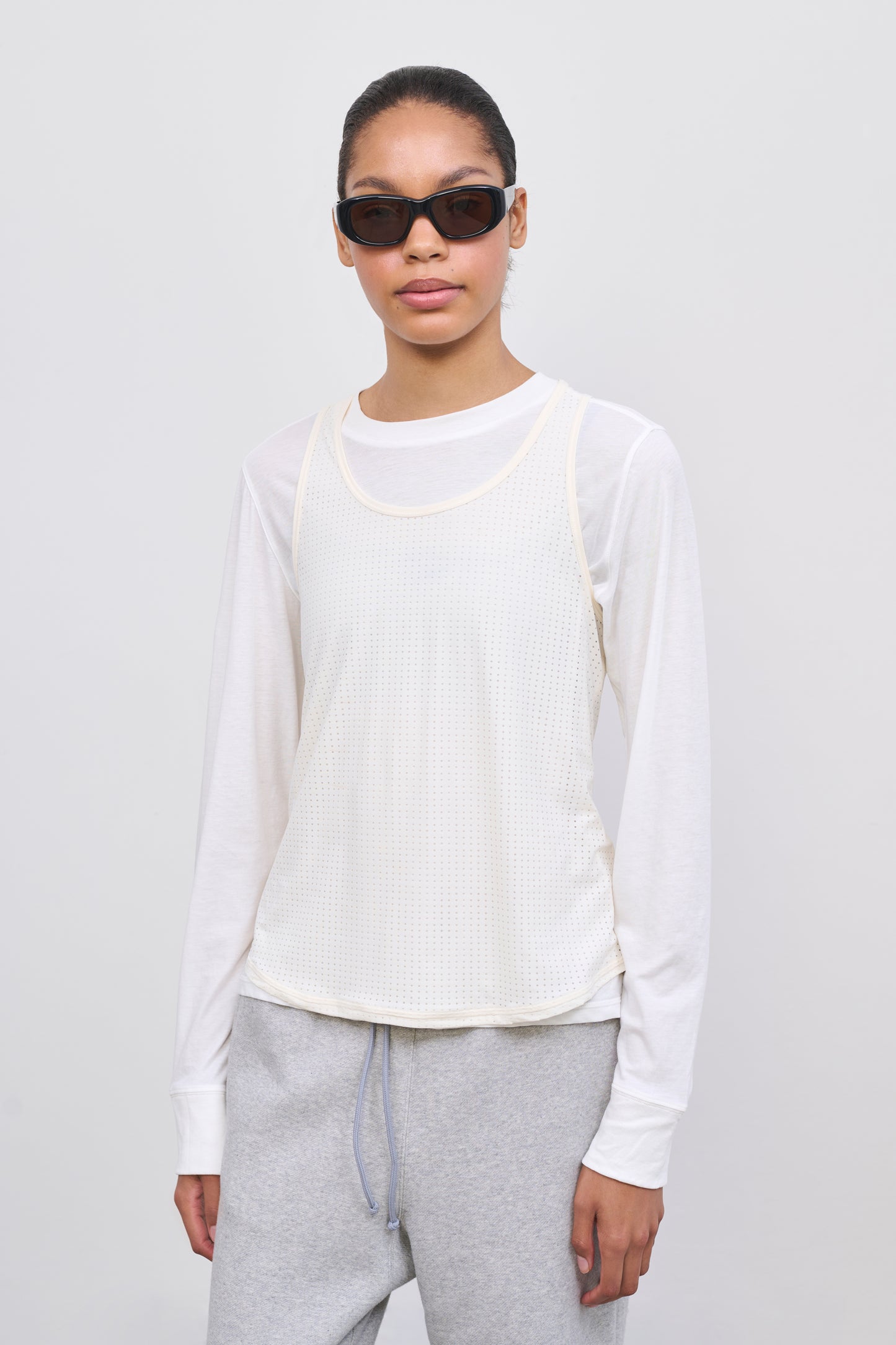 Literary Sport | Women's Oversized Long Sleeve T-Shirt - Butler Long Sleeve Shirt in White