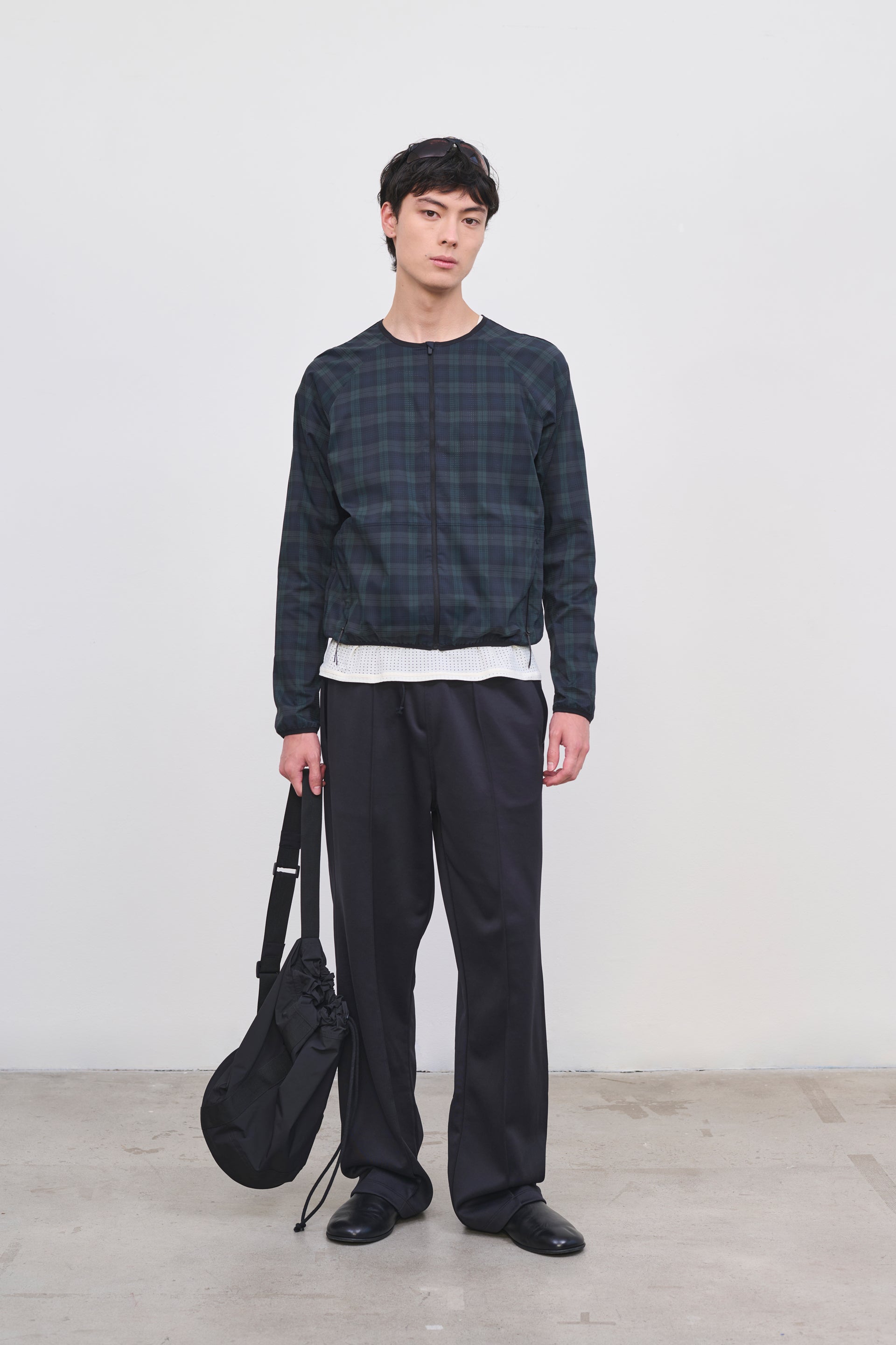 Literary Sport | Men's Lightweight Running Jacket - Leo Jacket in Green Blackwatch Tartan