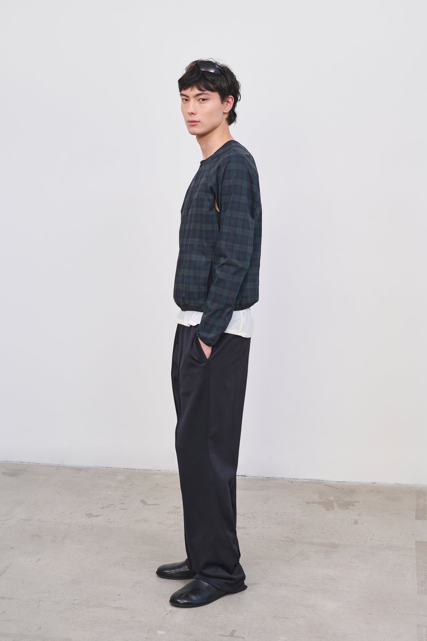Literary Sport | Men's Lightweight Running Jacket - Leo Jacket in Green Blackwatch Tartan