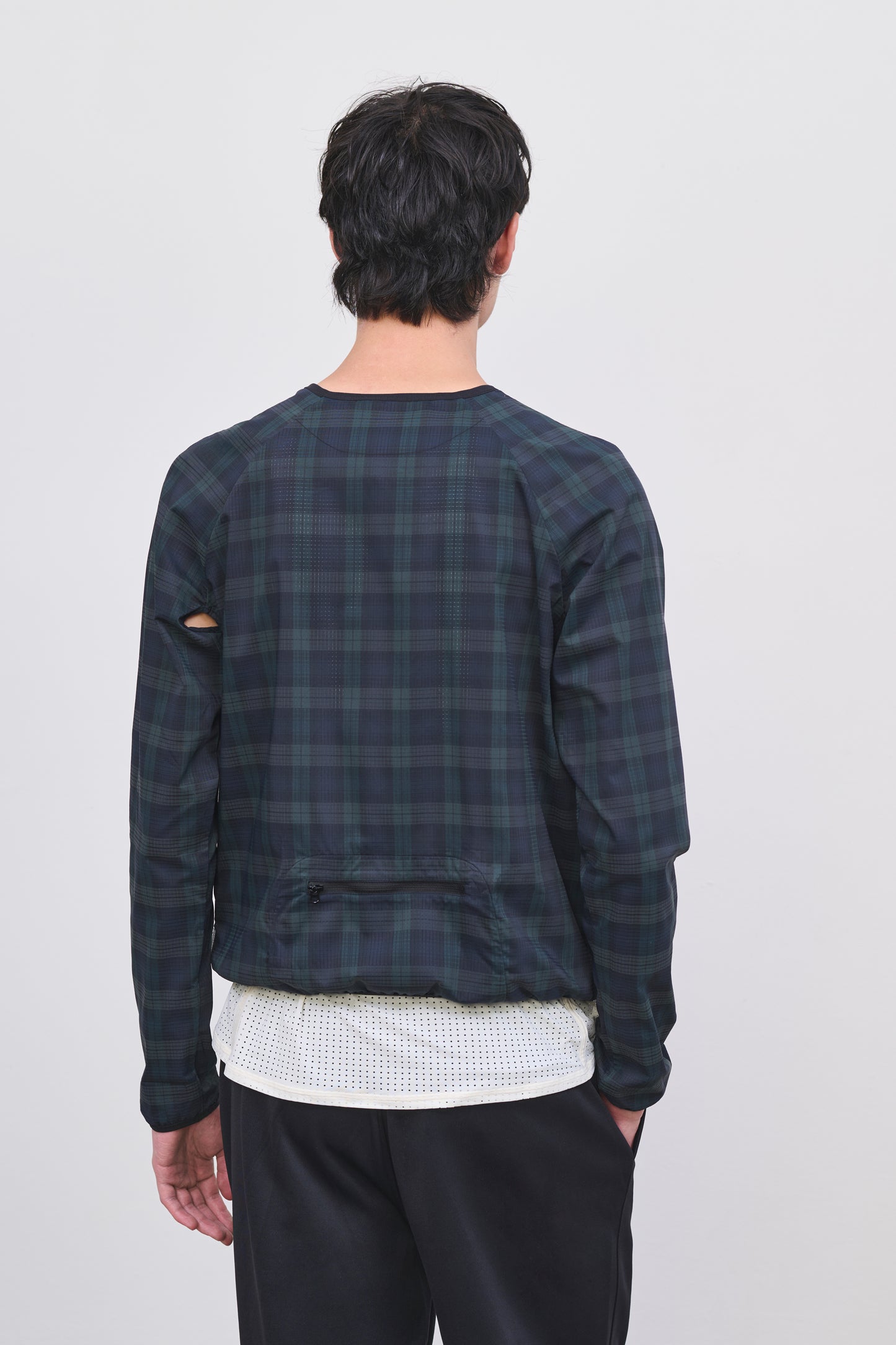 Literary Sport | Men's Lightweight Running Jacket - Leo Jacket in Green Blackwatch Tartan