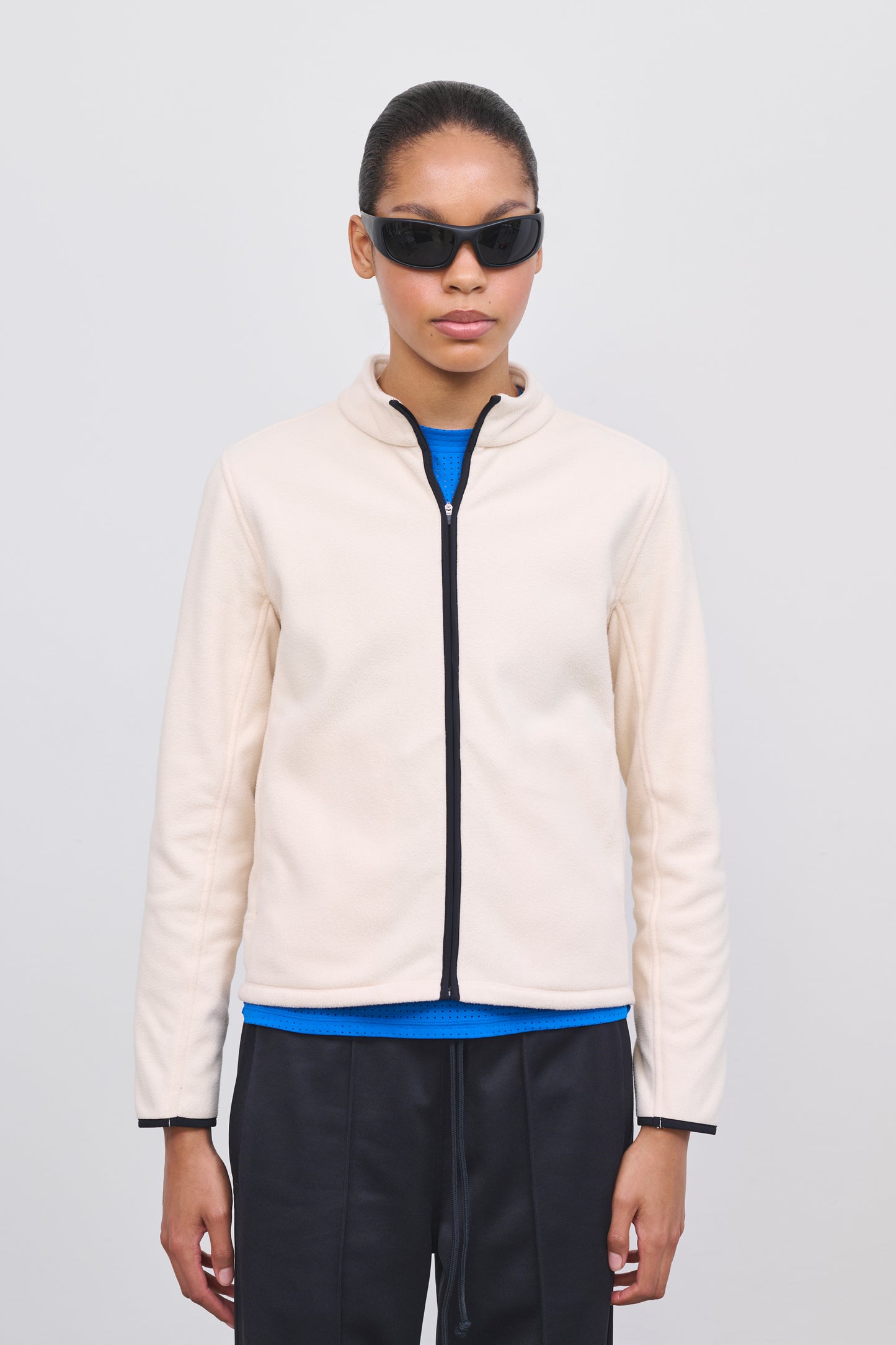 Literary Sport - Women's Polar Fleece Running Full-Zip - Lucille Fleece in Natural