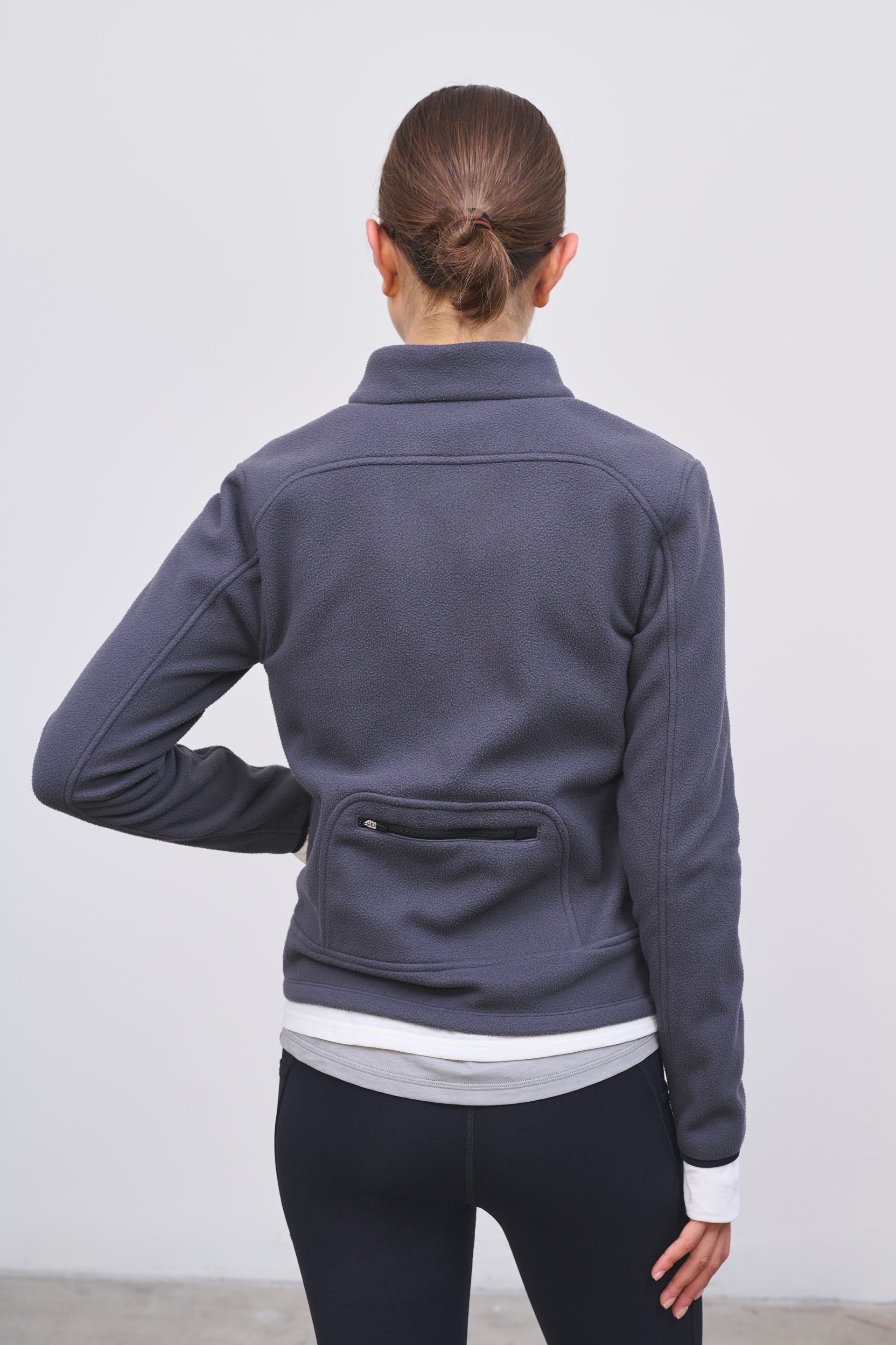 Literary Sport - Women's Polar Fleece Running Full-Zip - Lucille Fleece in Stone