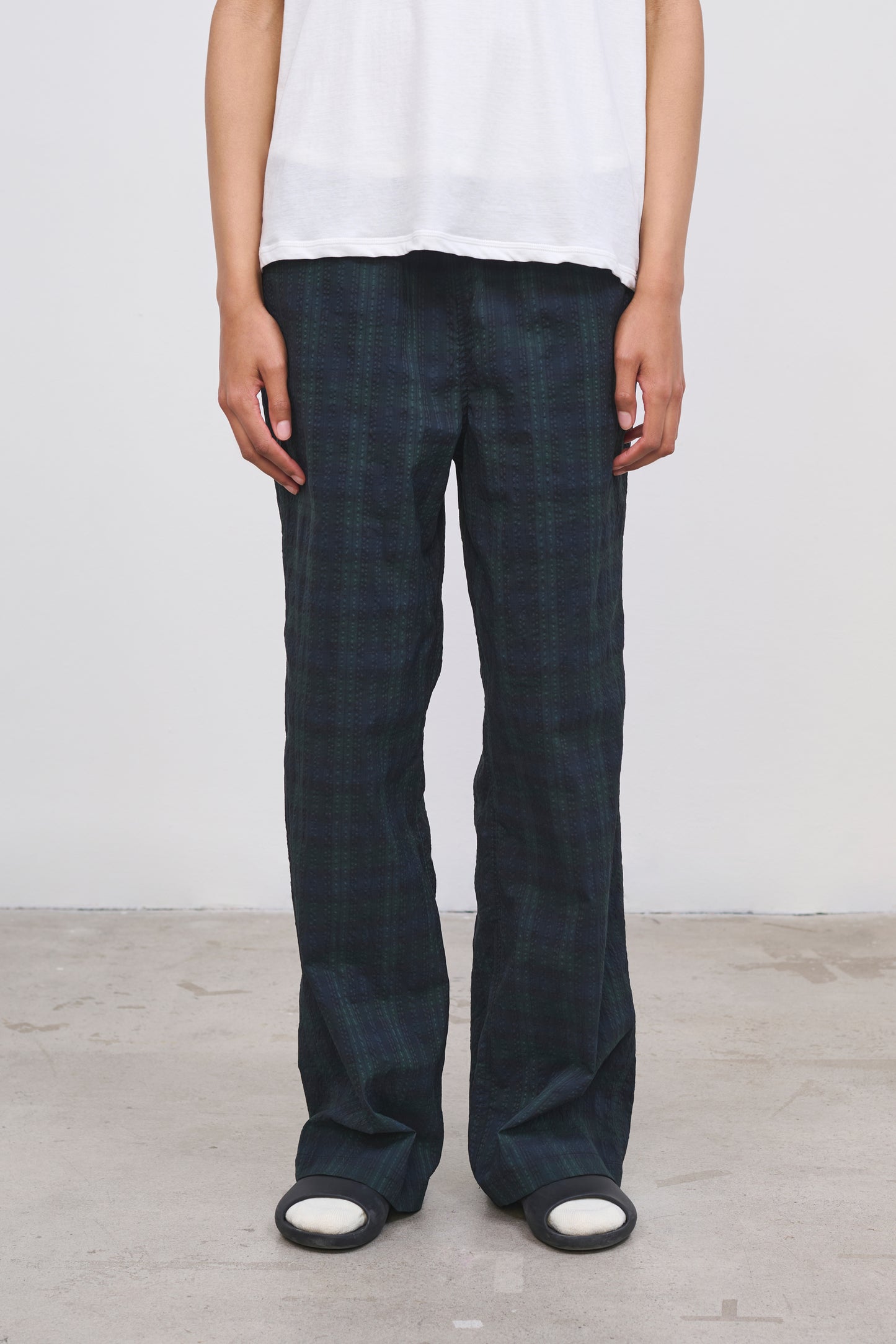 Literary Sport | Women's Full-Length Performance Pant - May Pant in Green Blackwatch Tartan