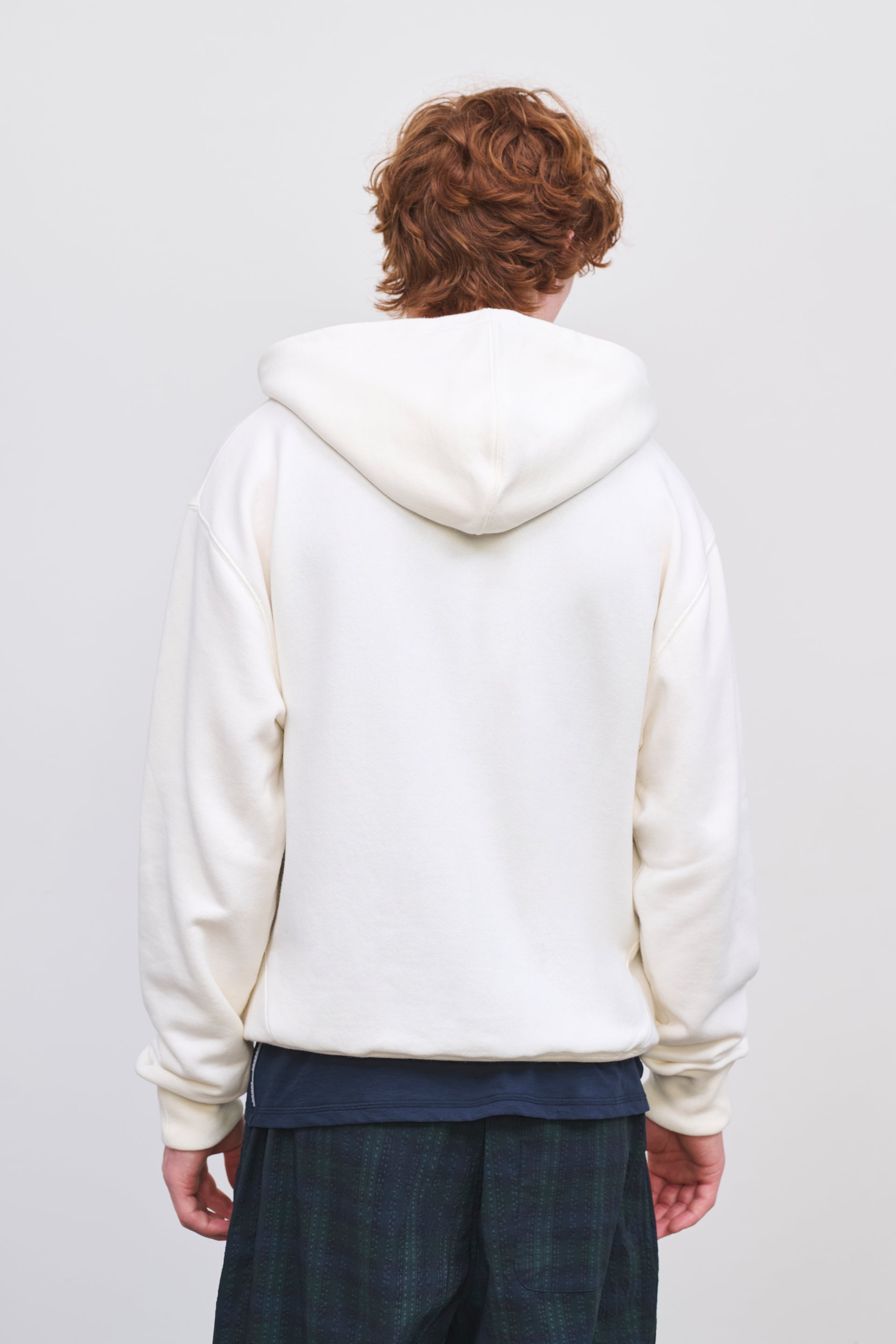 Literary Sport | Nell Mens Zip-Up Hoodie - Natural Bone