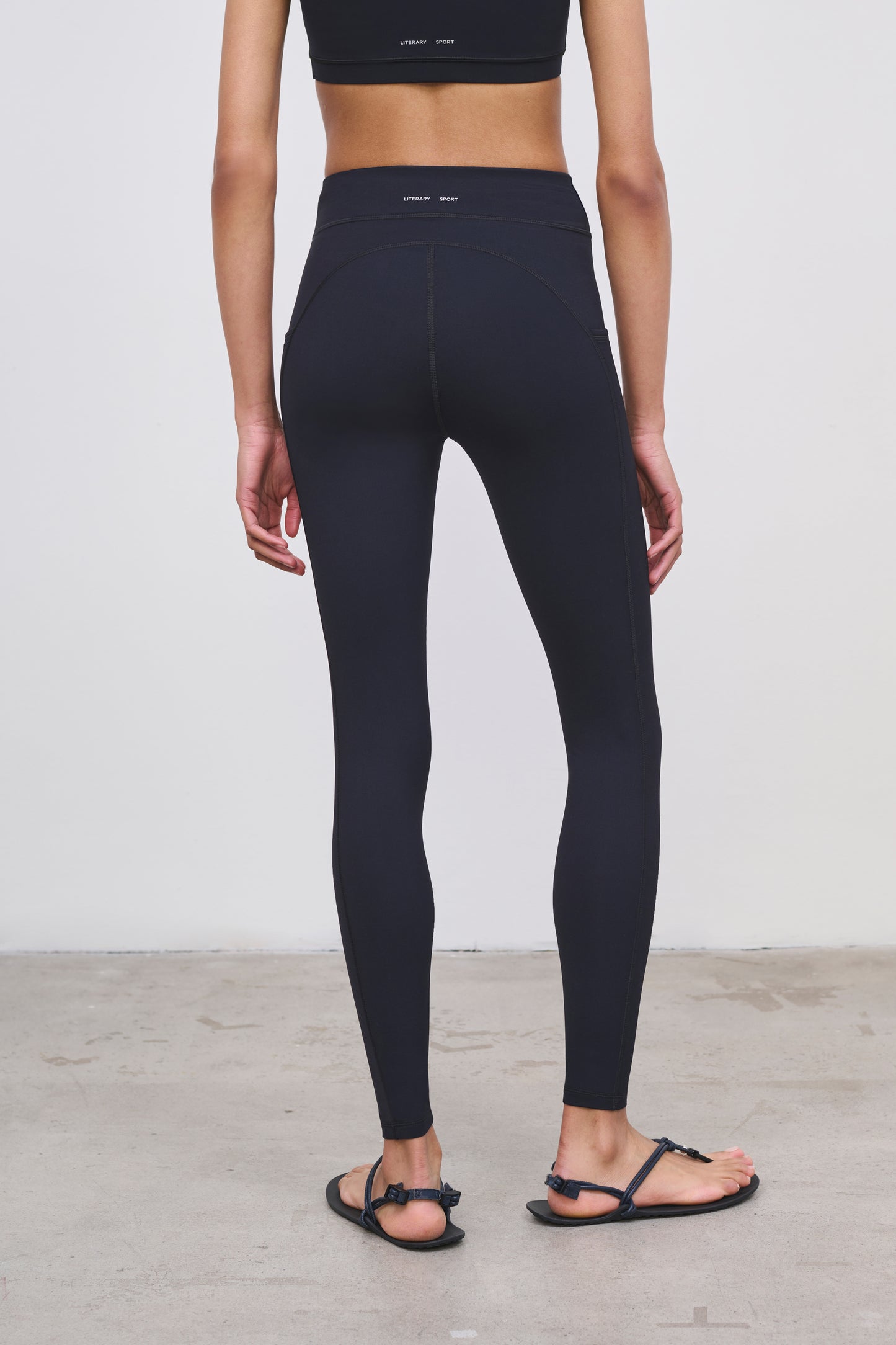 Literary Sport | Emma Womens Full Length Running Tight - Black