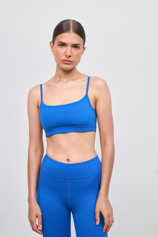 Literary Sport | Nora Womens Low Impact Sports Bra - Lapis