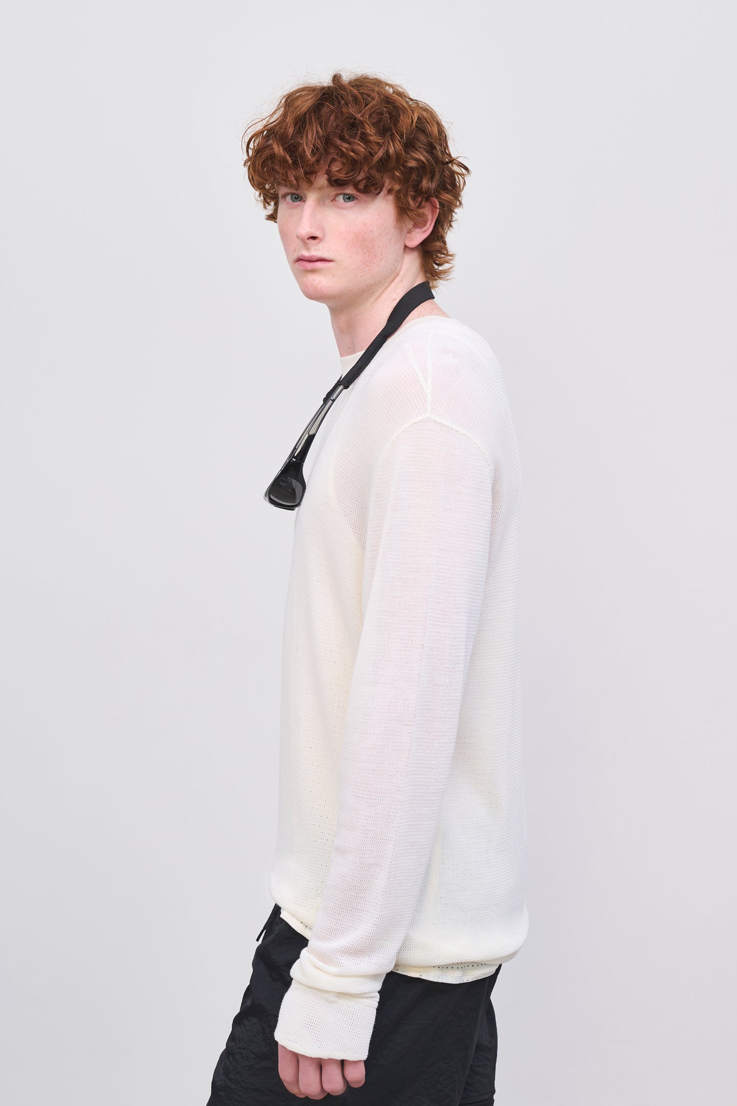 Literary Sport | Men's Long Sleeve T-Shirt in Merino Mesh - Robbie Long Sleeve T-Shirt in Natural