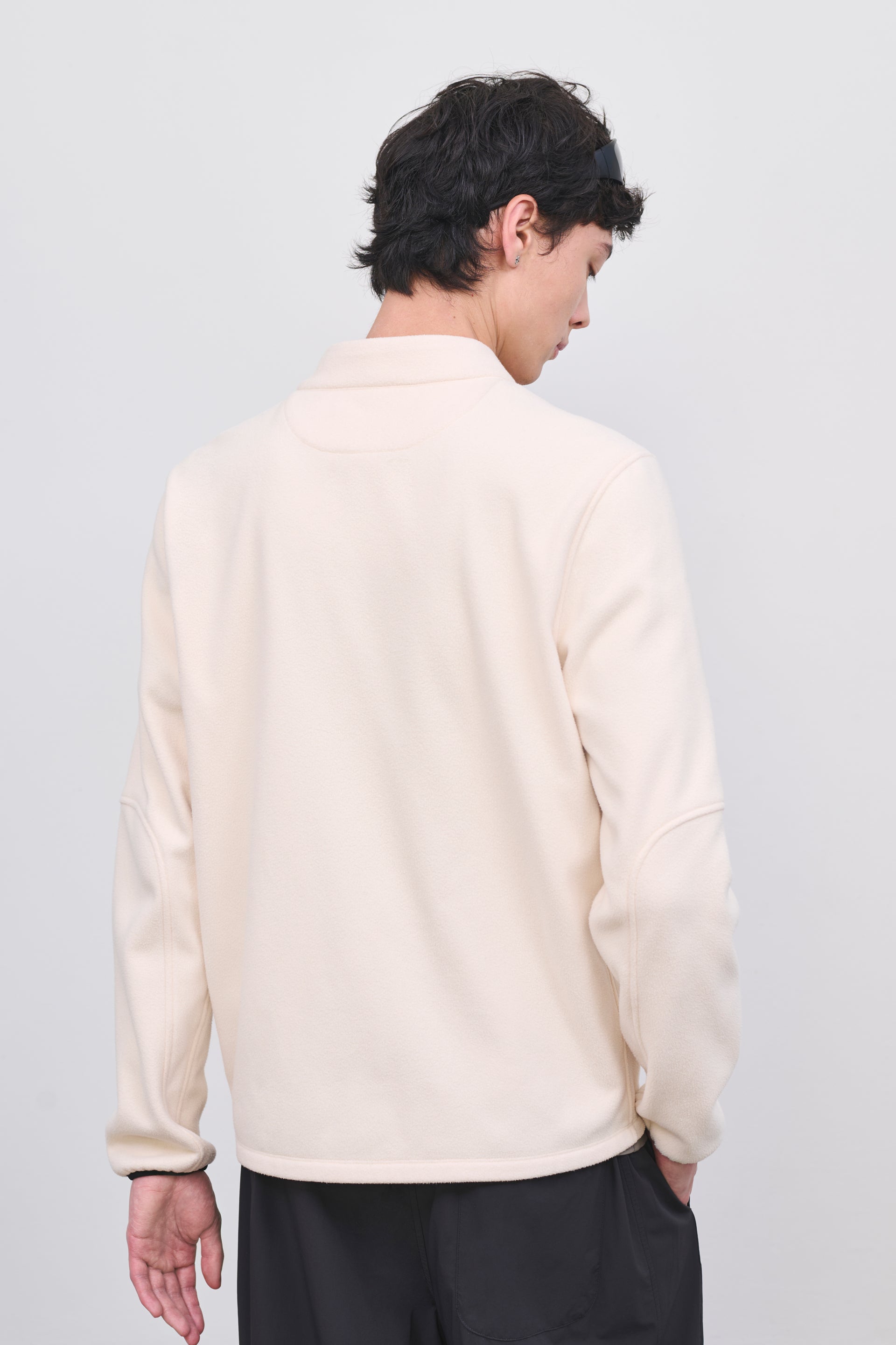 Literary Sport | Men's Polar Fleece Full-Zip Jacket - Watts Fleece in Natural