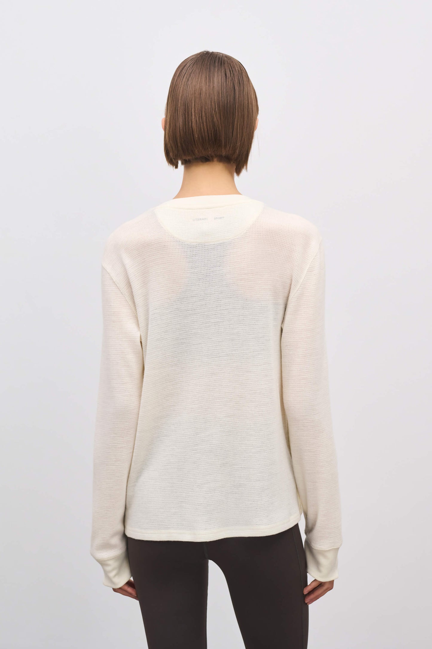 Literary Sport - Marcel Womens Merino Wool Long Sleeve T-Shirt - Bone