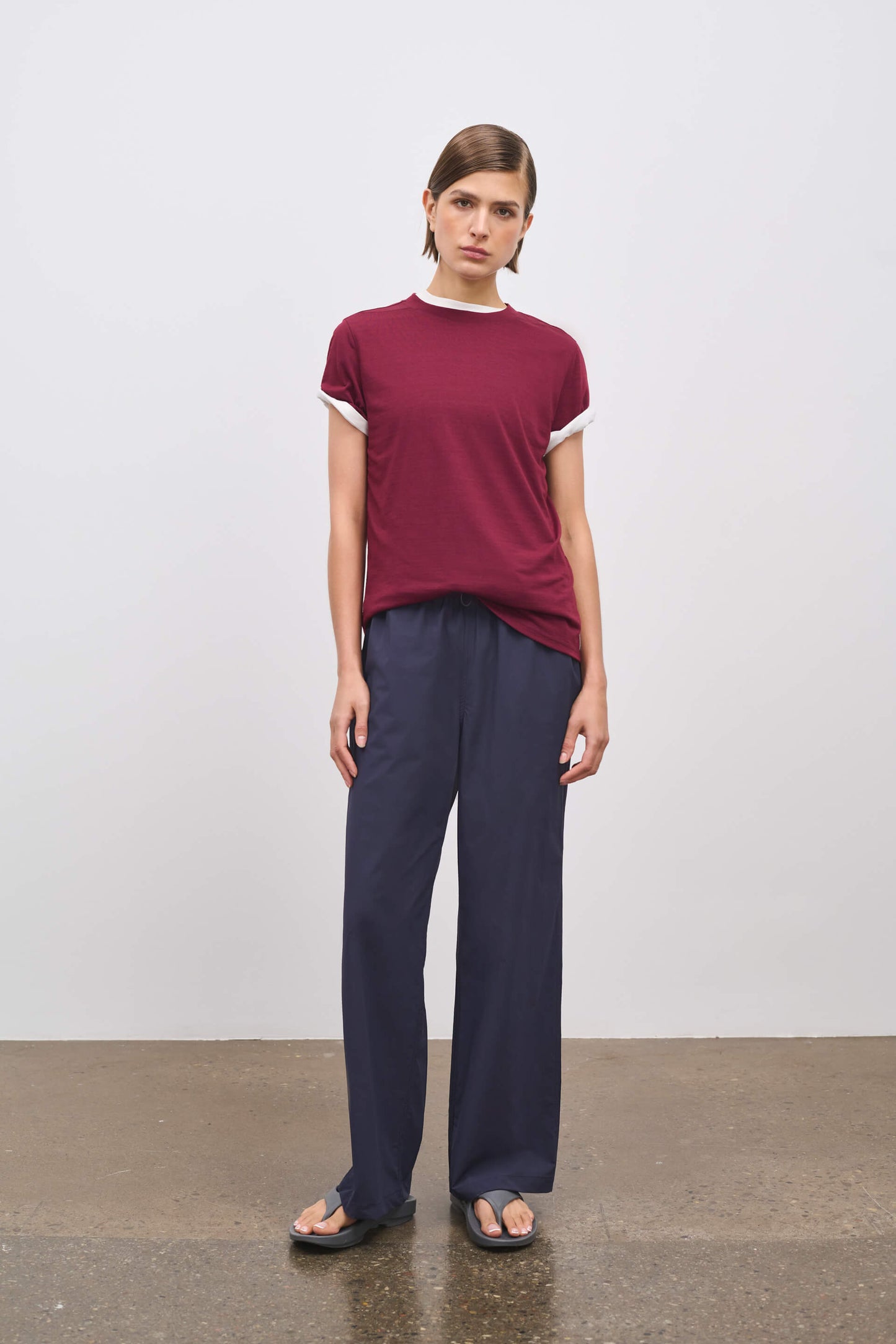 Literary Sport | Womens May Performance Pant in Washed Navy Blue