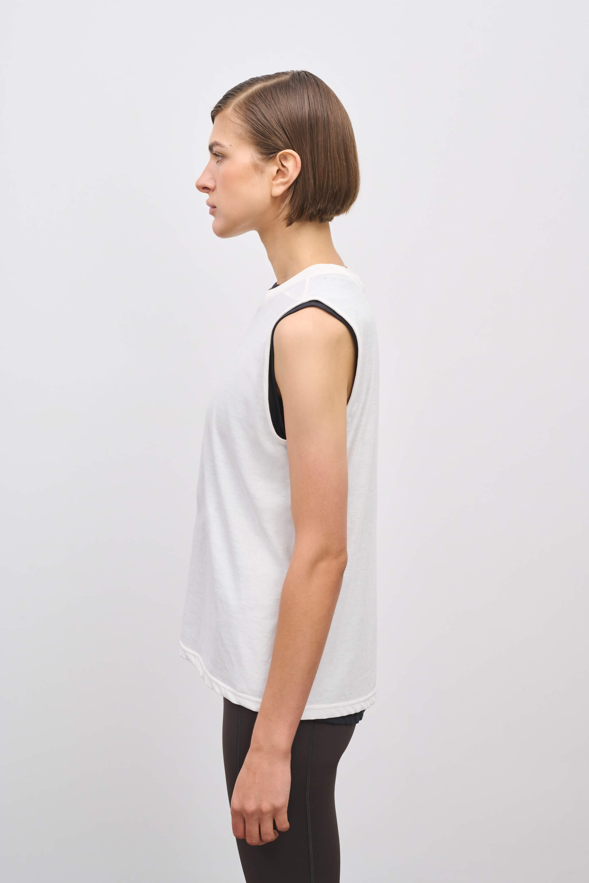 Literary Sport | Naomi Sleeveless Running T-Shirt - White