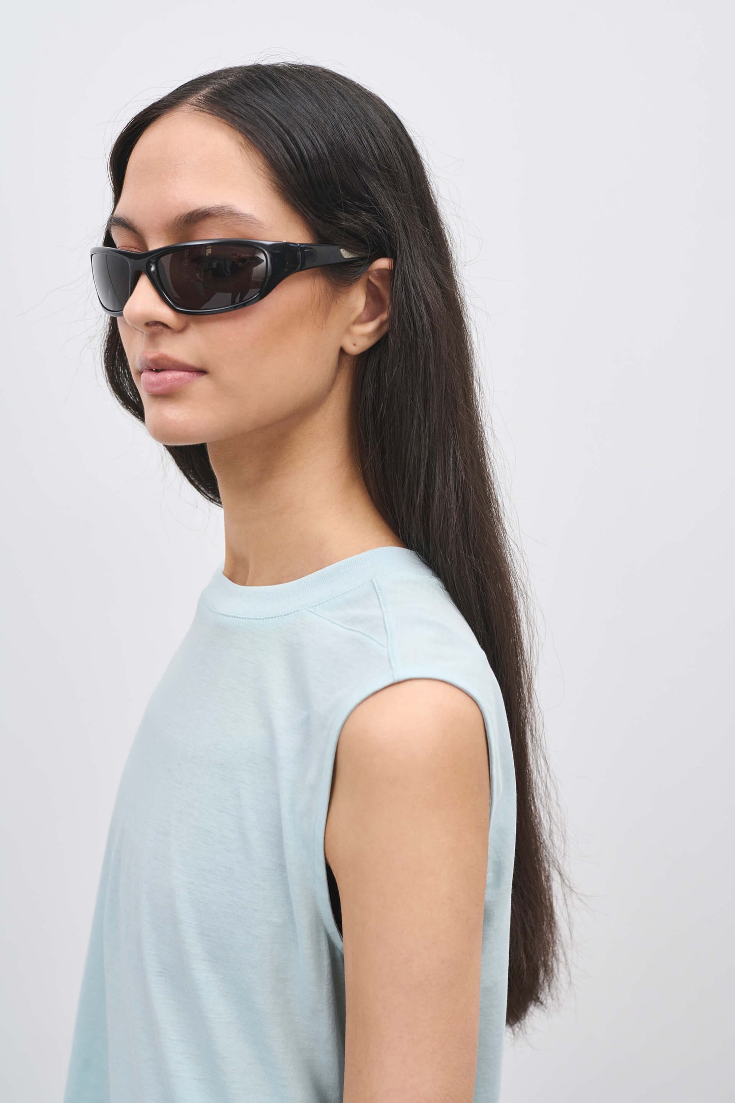 Literary Sport | Naomi Sleeveless Running T-Shirt - Mist Light Blue