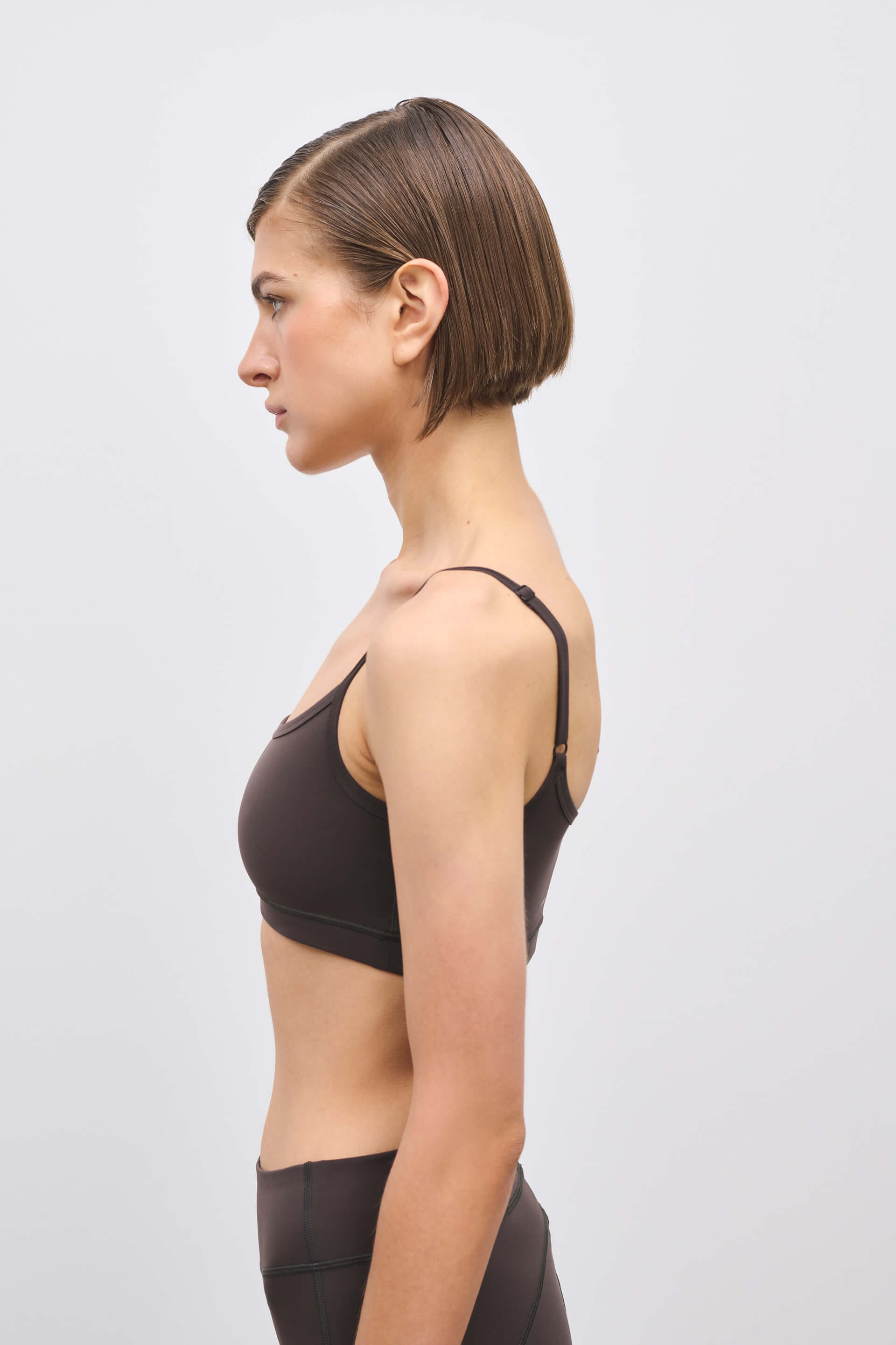 Literary Sport | Nora Womens Low Impact Sports Bra - Ash Dark Brown
