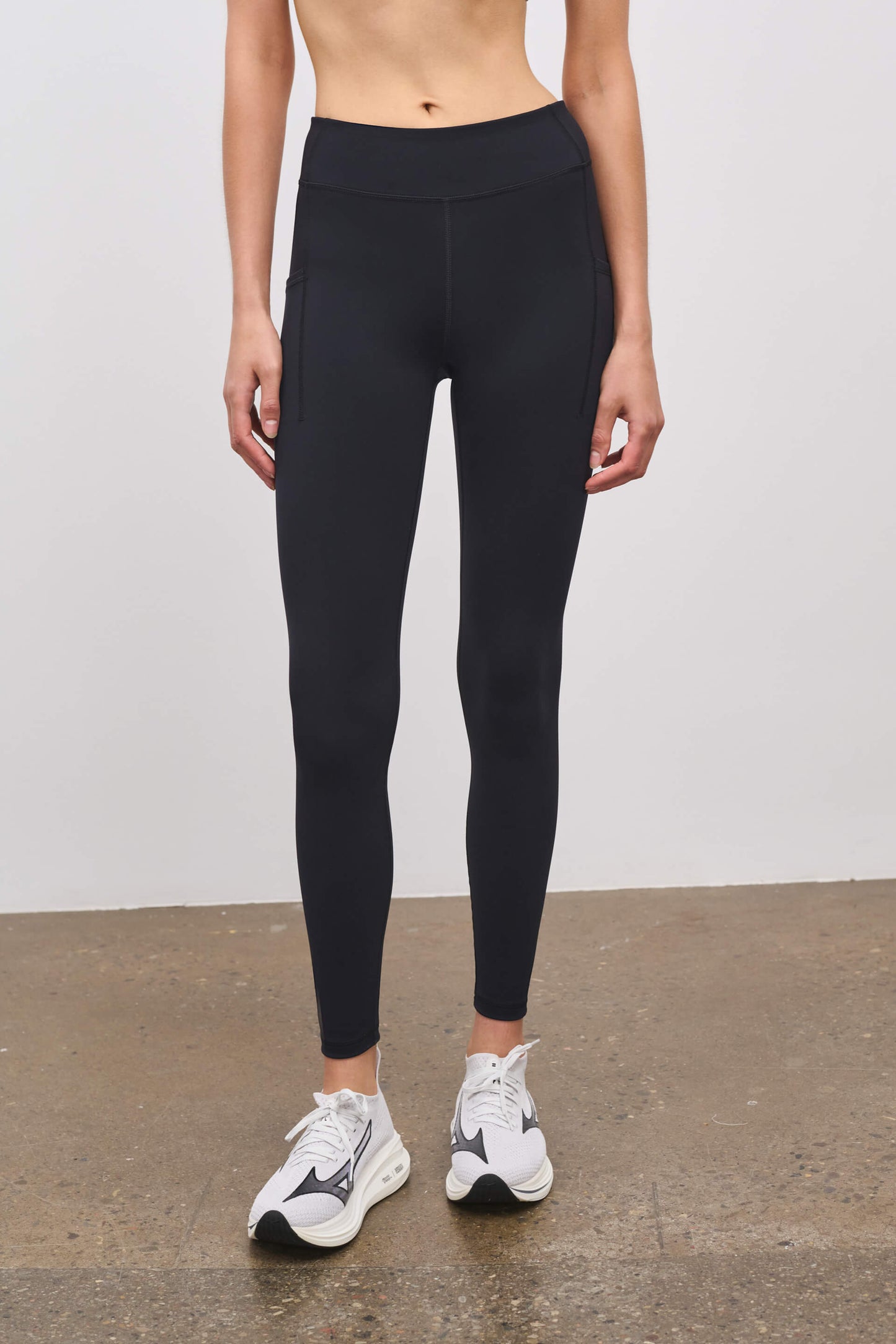 Literary Sport | Emma Womens Full Length Running Tight - Black