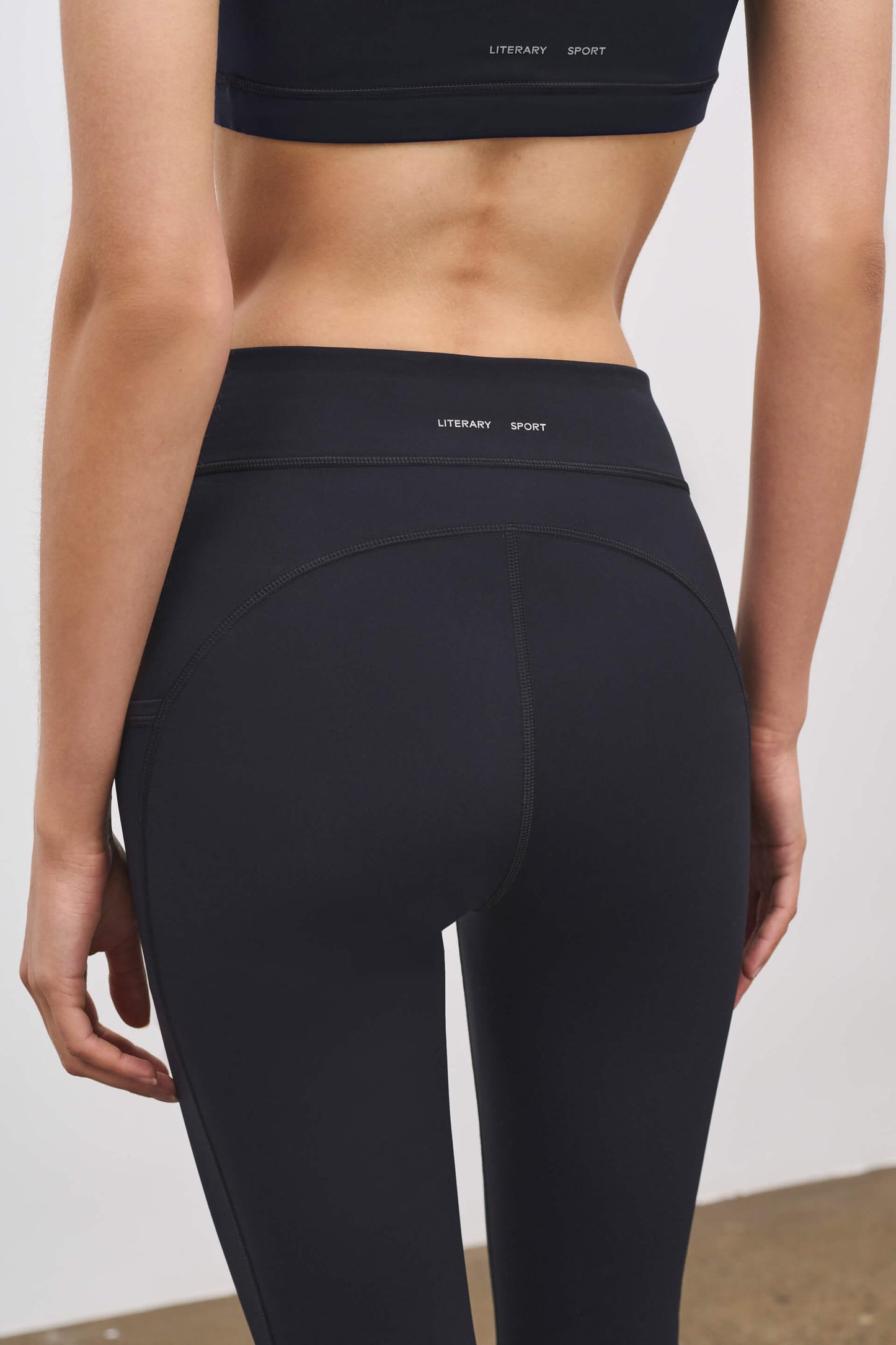 Literary Sport | Emma Womens Full Length Running Tight - Black