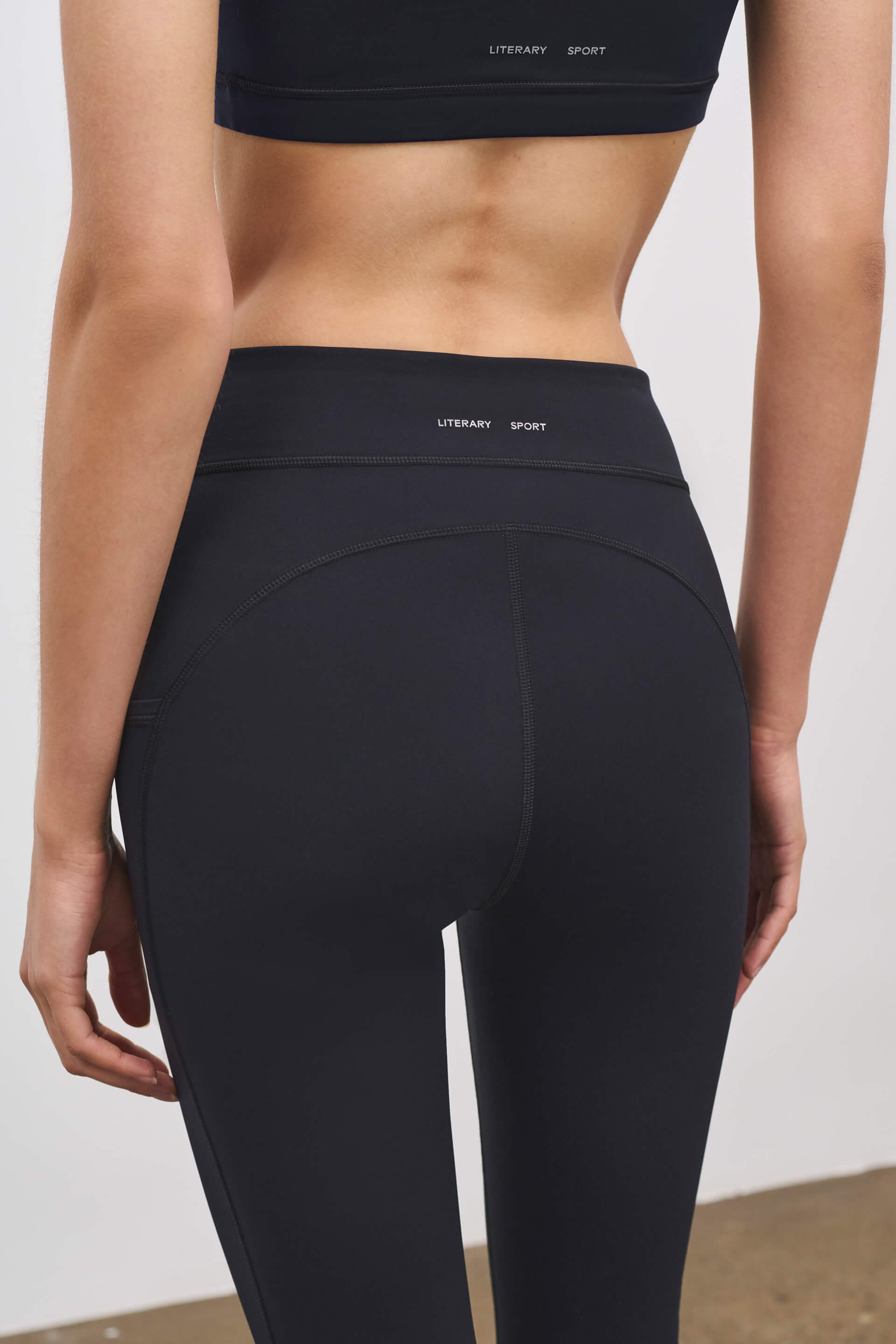 Literary Sport | Emma Womens Full Length Running Tight - Black