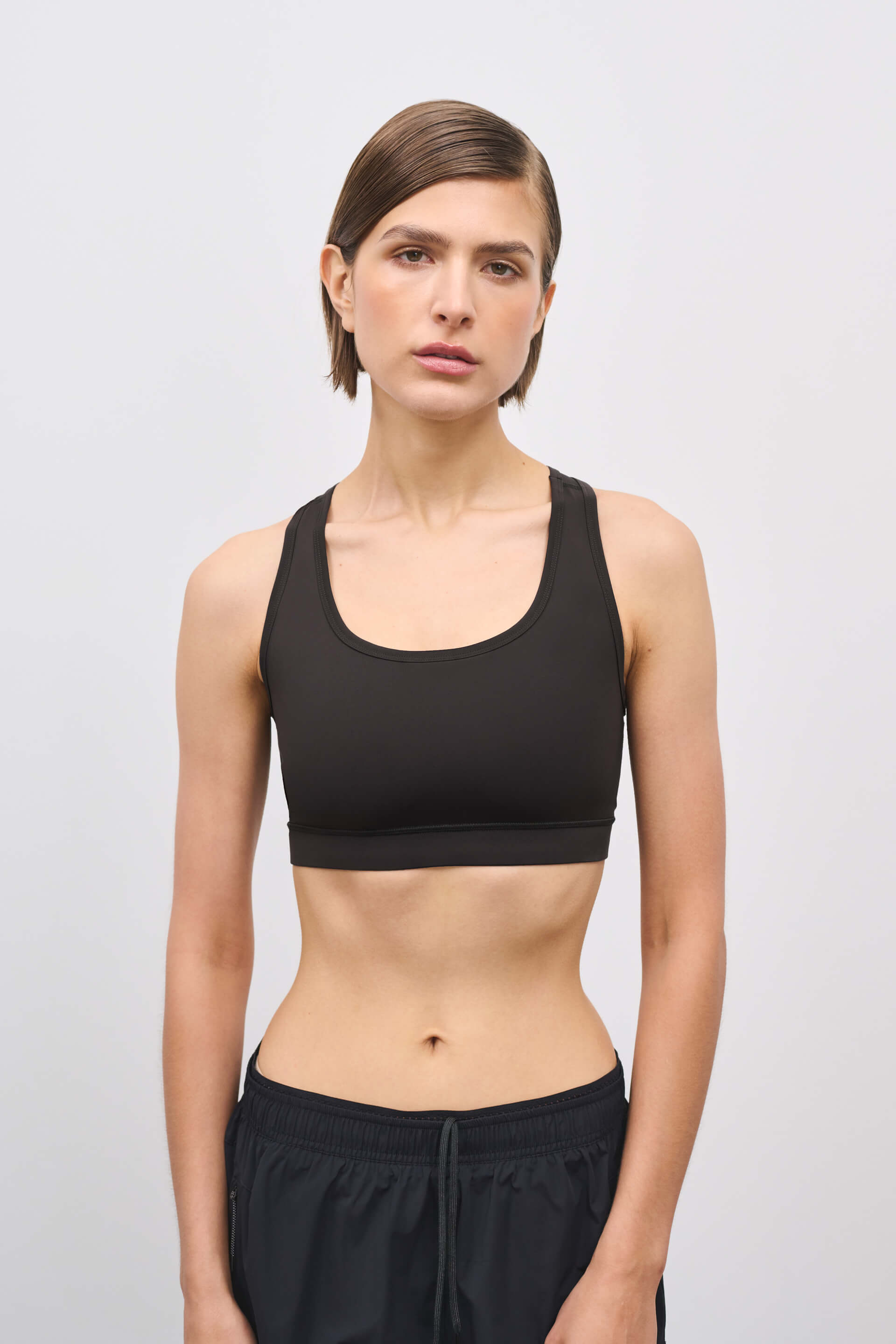 Literary Sport - O'Hara Womens Medium Impact Sports Bra - Black