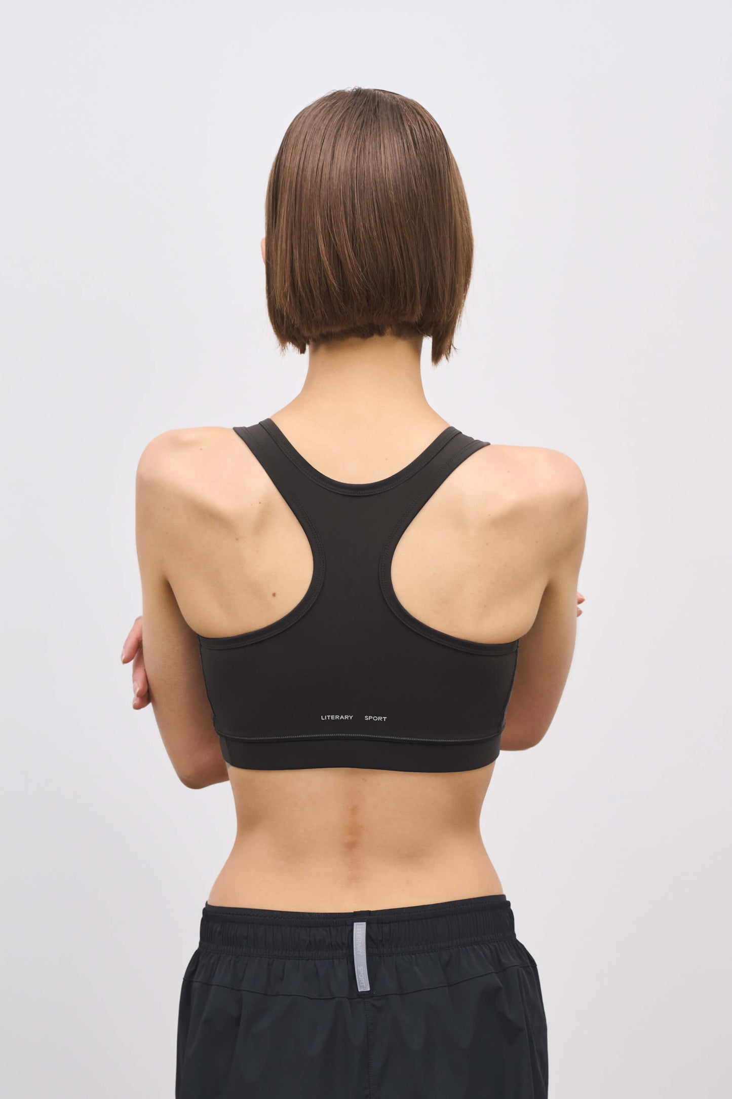 Literary Sport - O'Hara Womens Medium Impact Sports Bra - Black