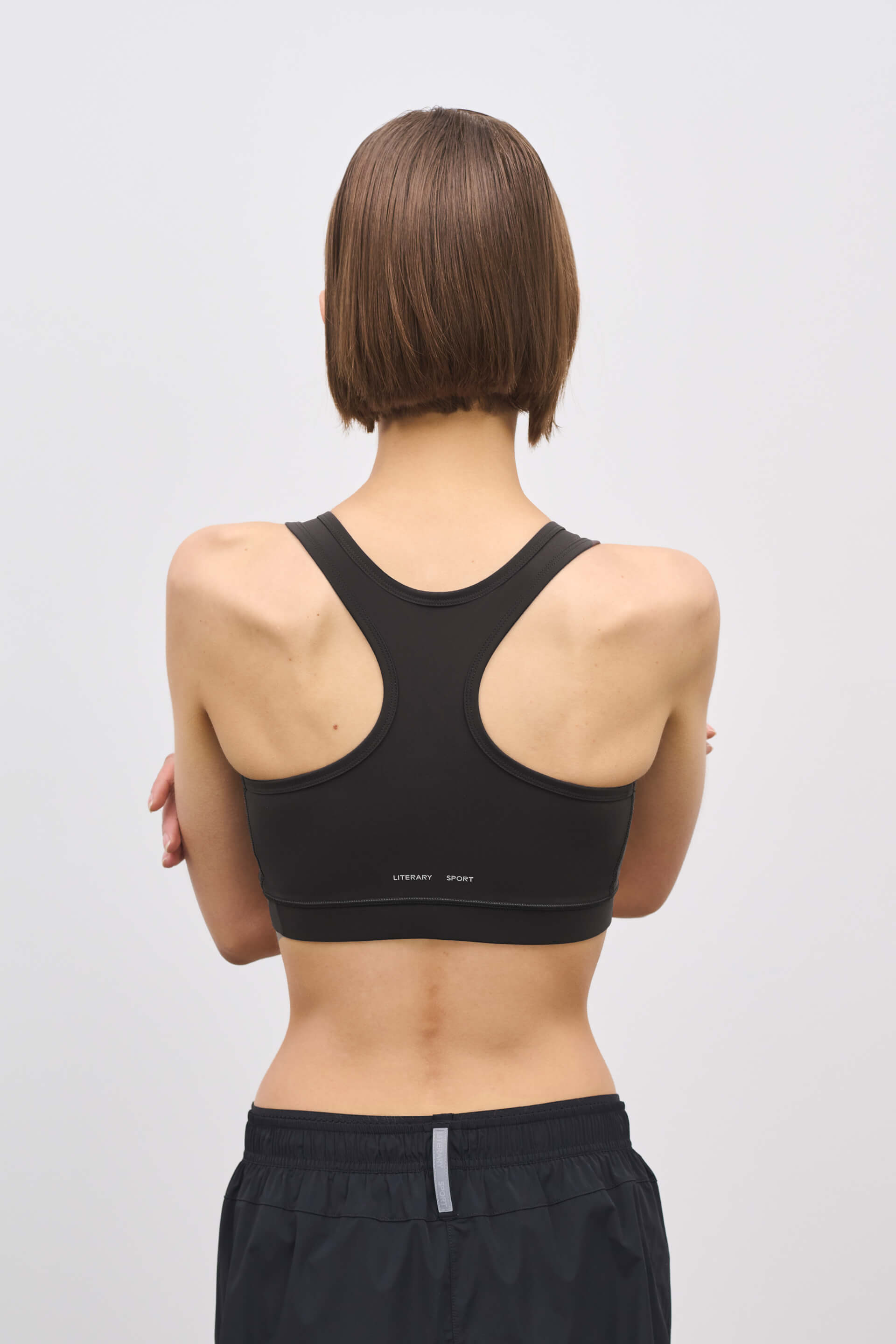 Literary Sport - O'Hara Womens Medium Impact Sports Bra - Black