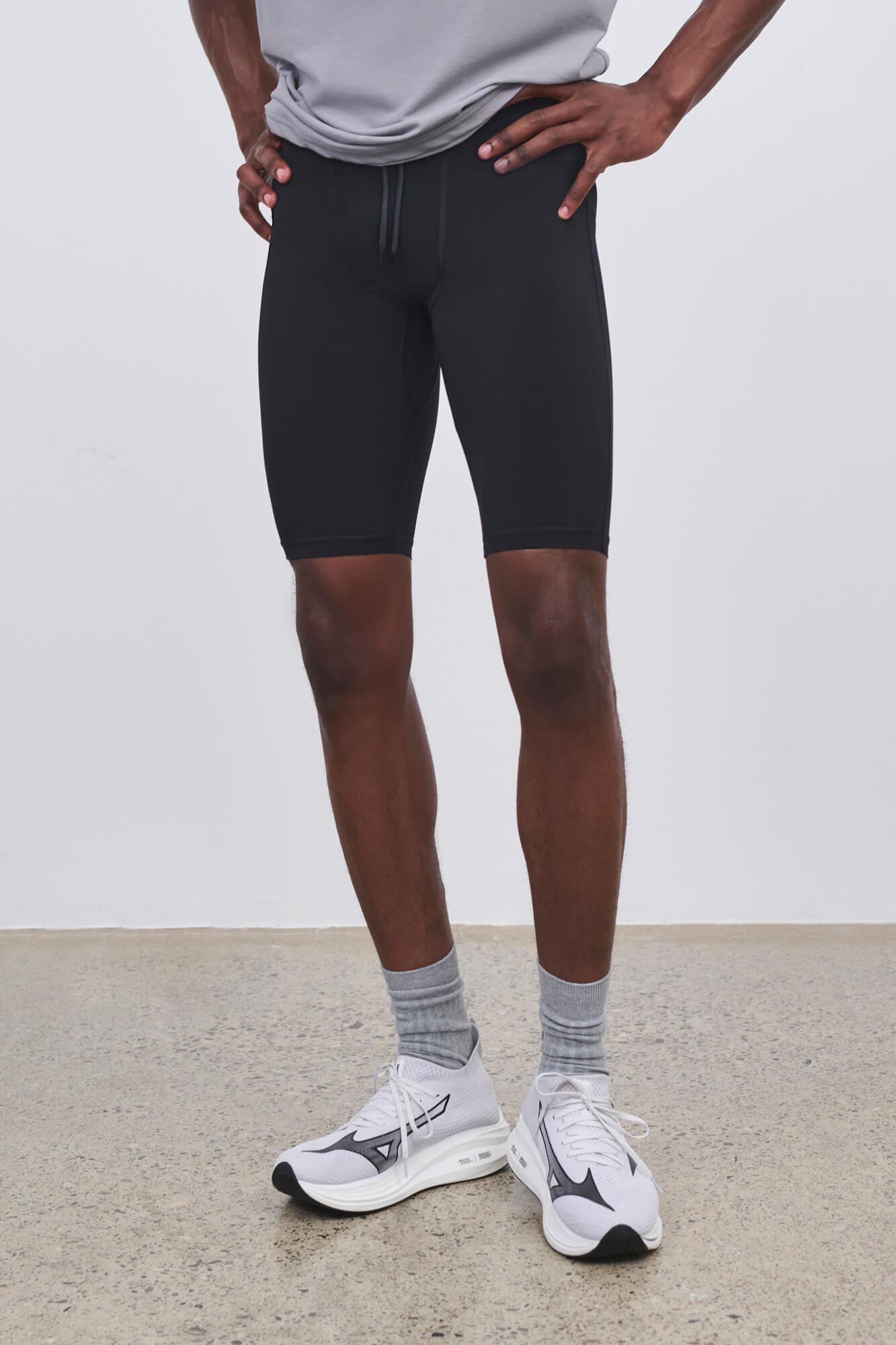 Literary Sport - Mens Pablo Run Short Tight in Cordura - Black