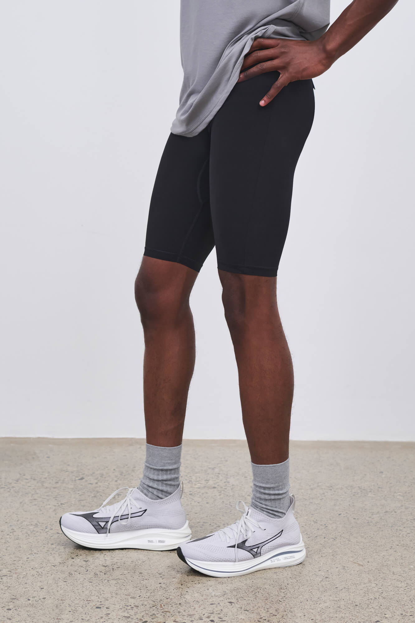 Literary Sport - Mens Pablo Run Short Tight in Cordura - Black